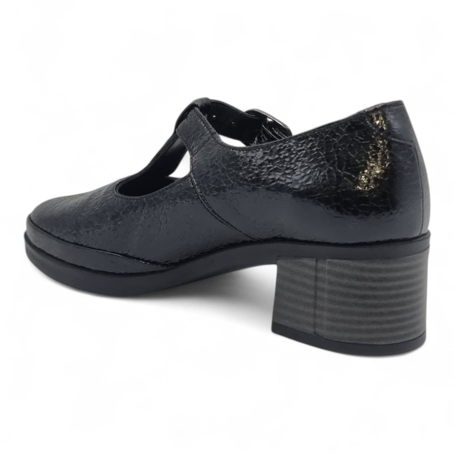 Pantofi Damă Casual Confort Din Piele Naturală Neagră 25440