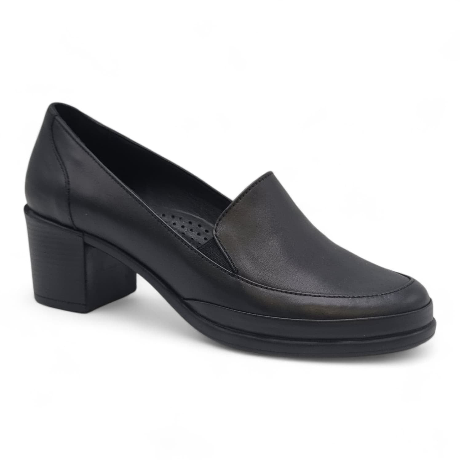 Pantofi Damă Casual Confort Din Piele Naturală Neagră 25443