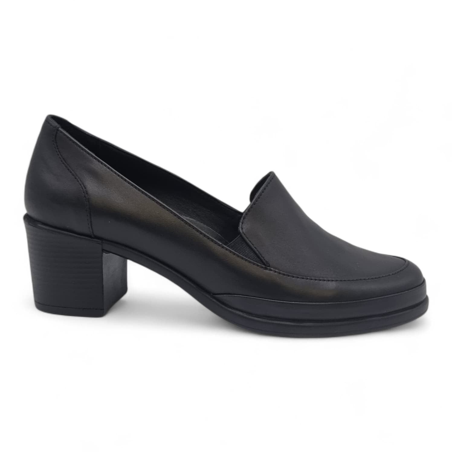 Pantofi Damă Casual Confort Din Piele Naturală Neagră 25443