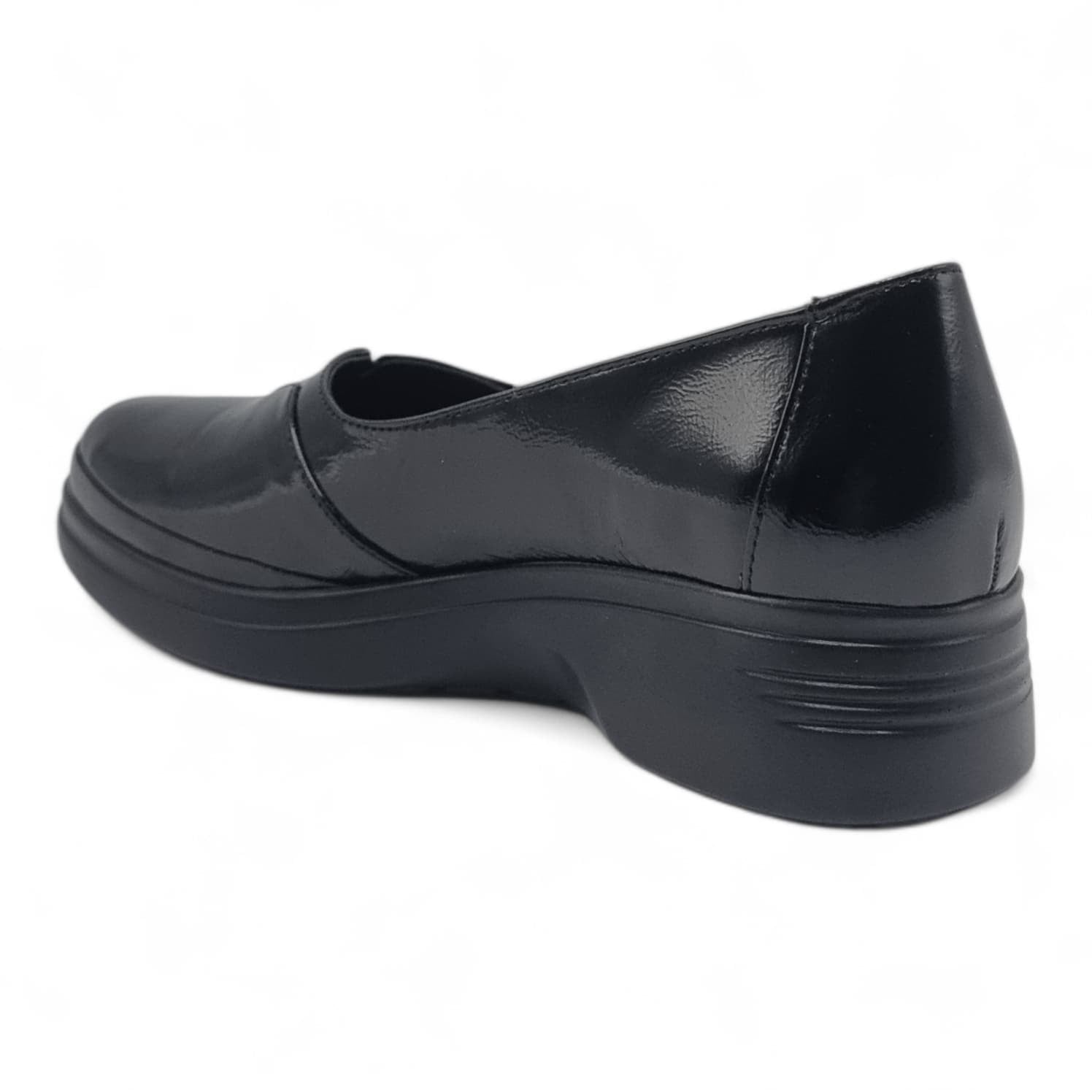 Pantofi Damă Casual Confort Din Piele Naturală Neagră 25444