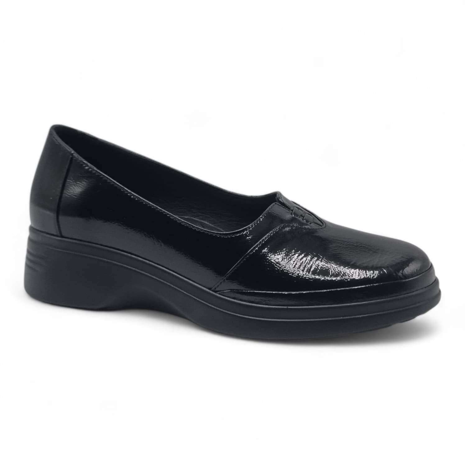 Pantofi Damă Casual Confort Din Piele Naturală Neagră 25444