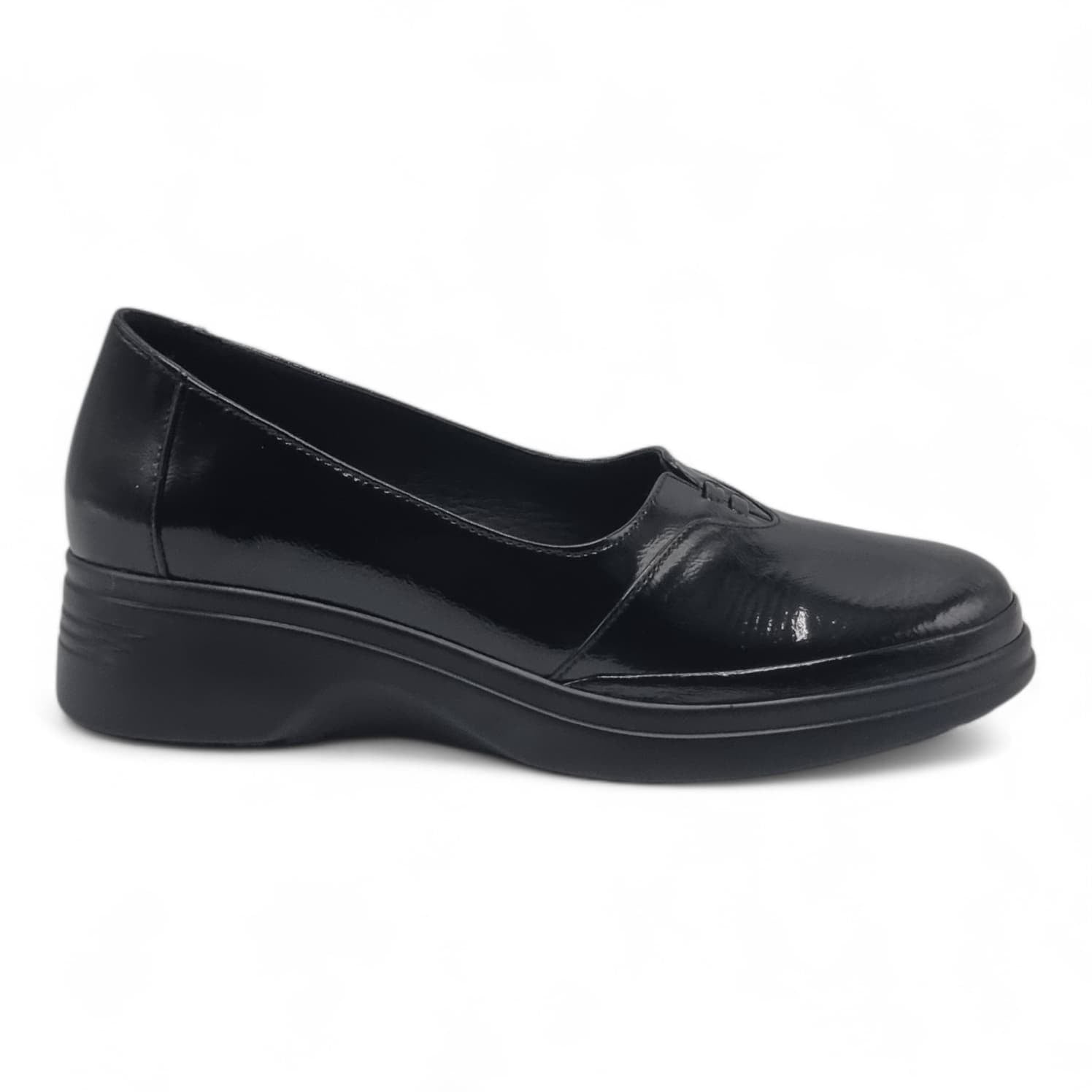 Pantofi Damă Casual Confort Din Piele Naturală Neagră 25444