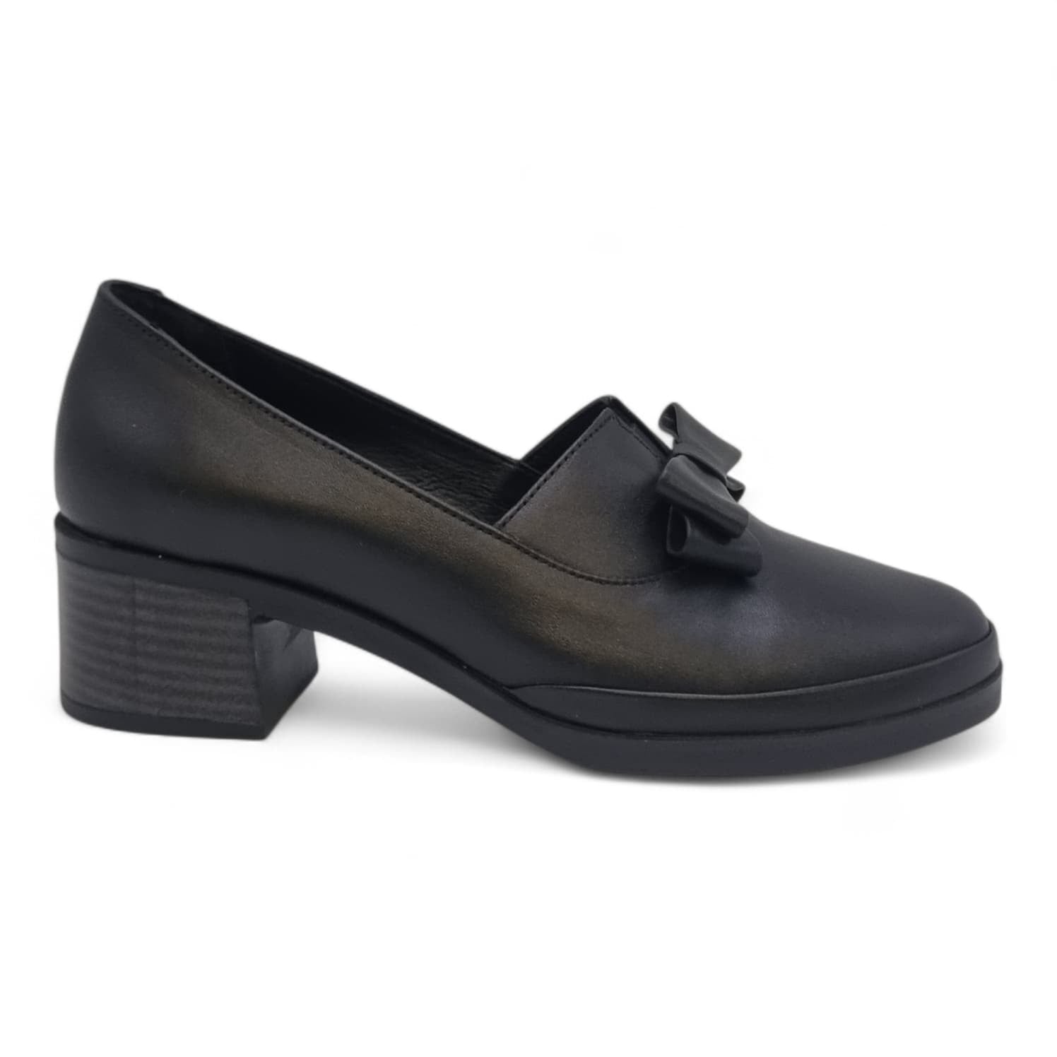 Pantofi Damă Casual Confort Din Piele Naturală Neagră 25445