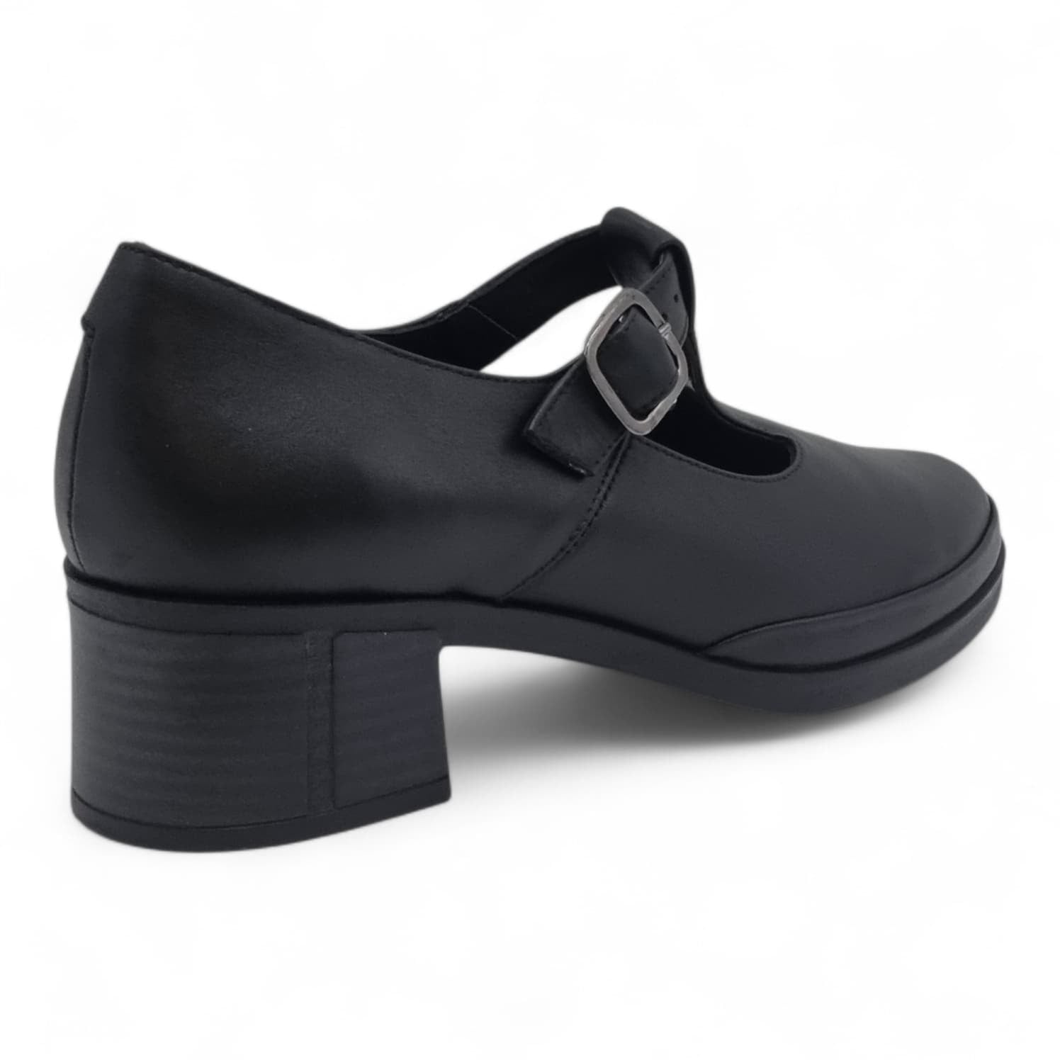 Pantofi Damă Casual Confort Din Piele Naturală Neagră 25447