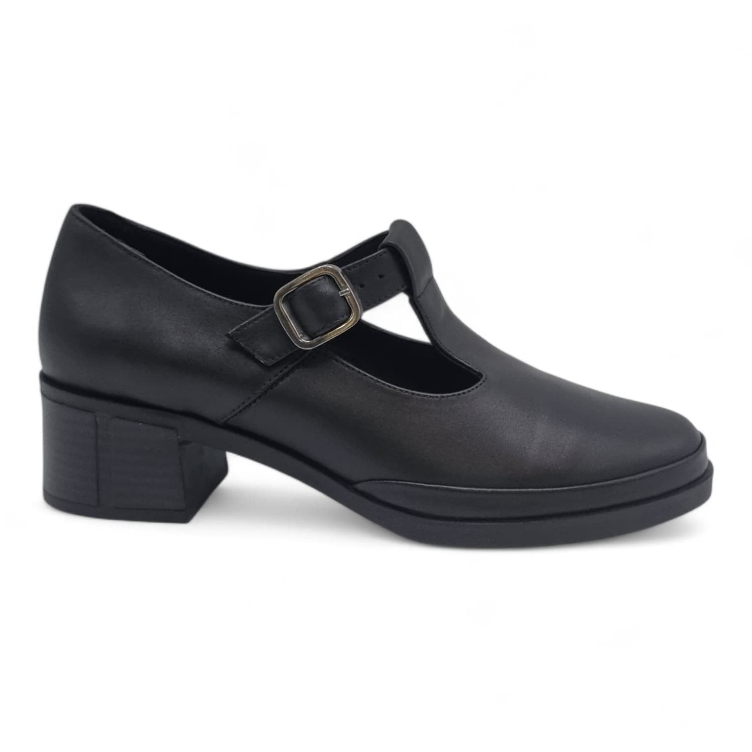 Pantofi Damă Casual Confort Din Piele Naturală Neagră 25447