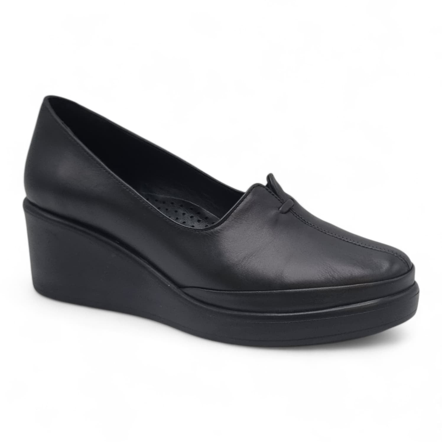 Pantofi Damă Casual Confort Din Piele Naturală Neagră 25449