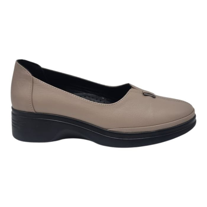 Pantofi Damă Casual Confort Din Piele Naturală Vizon 25450