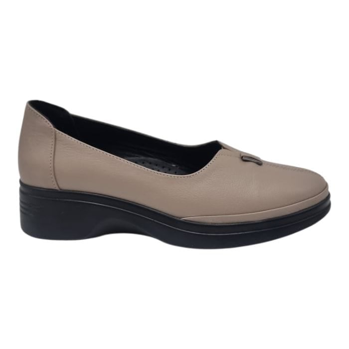 Pantofi Damă Casual Confort Din Piele Naturală Vizon 25450