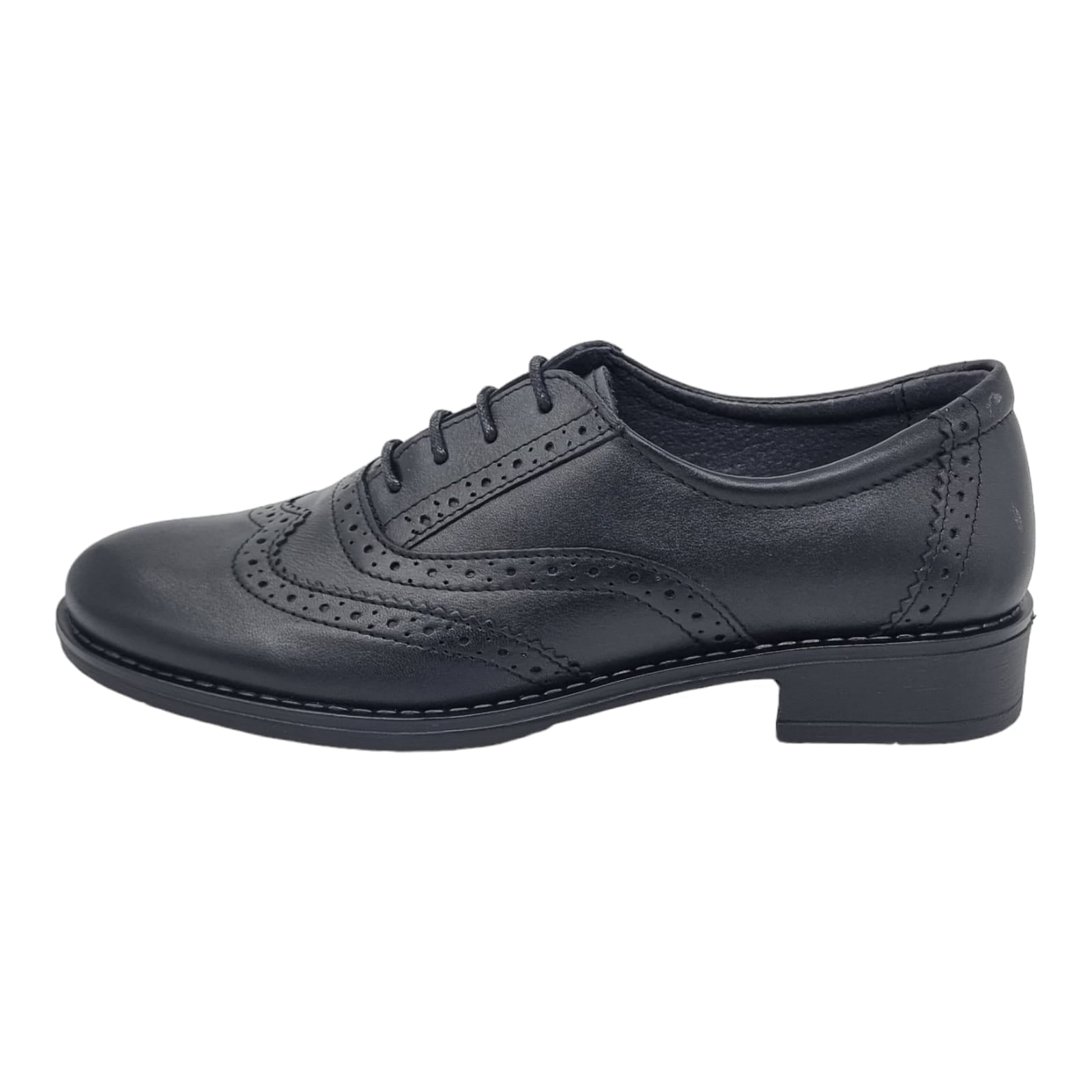 Pantofi Damă Casual Confort Din Piele Naturală Neagră 25102