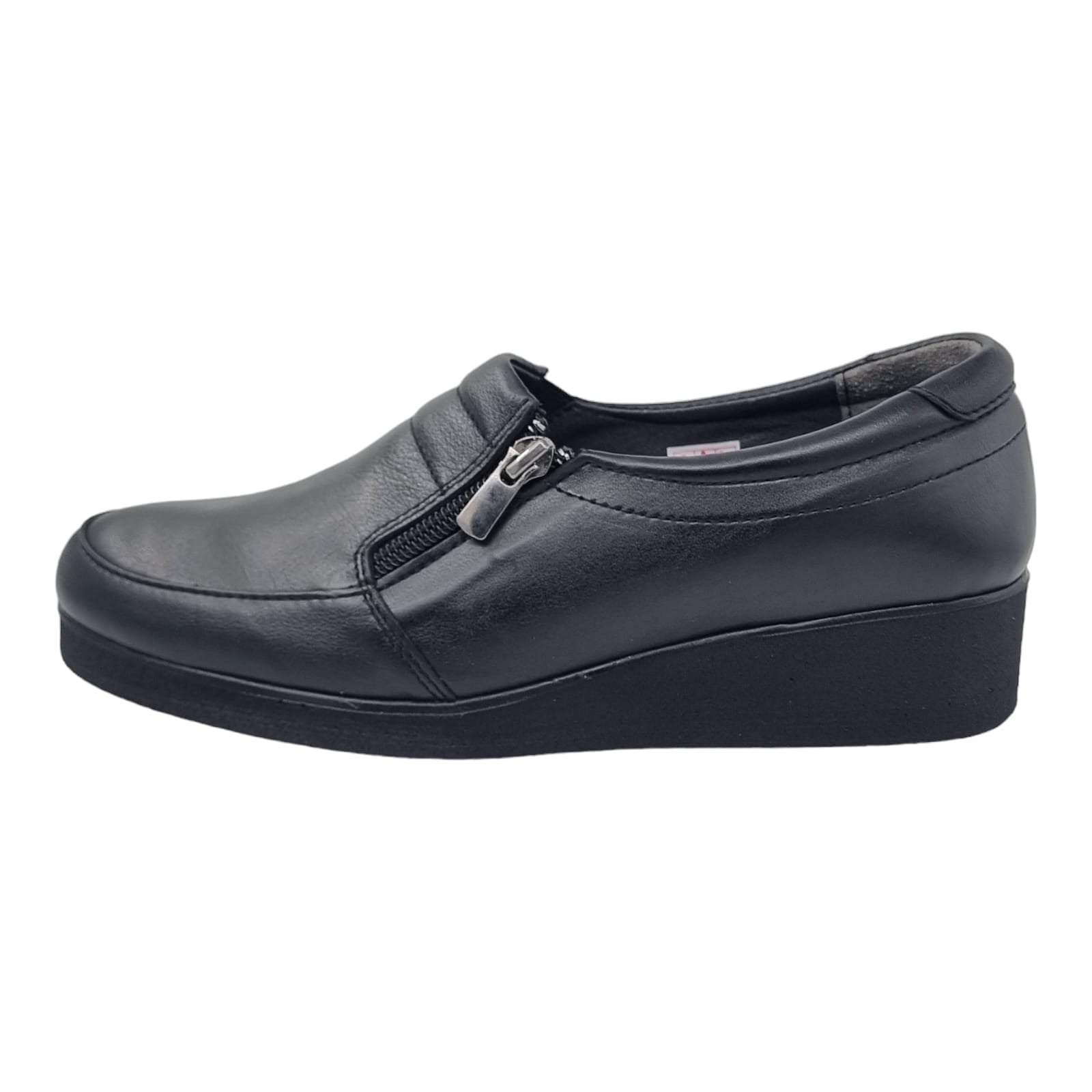 Pantofi Damă Casual Confort Din Piele Naturală Neagră 25126