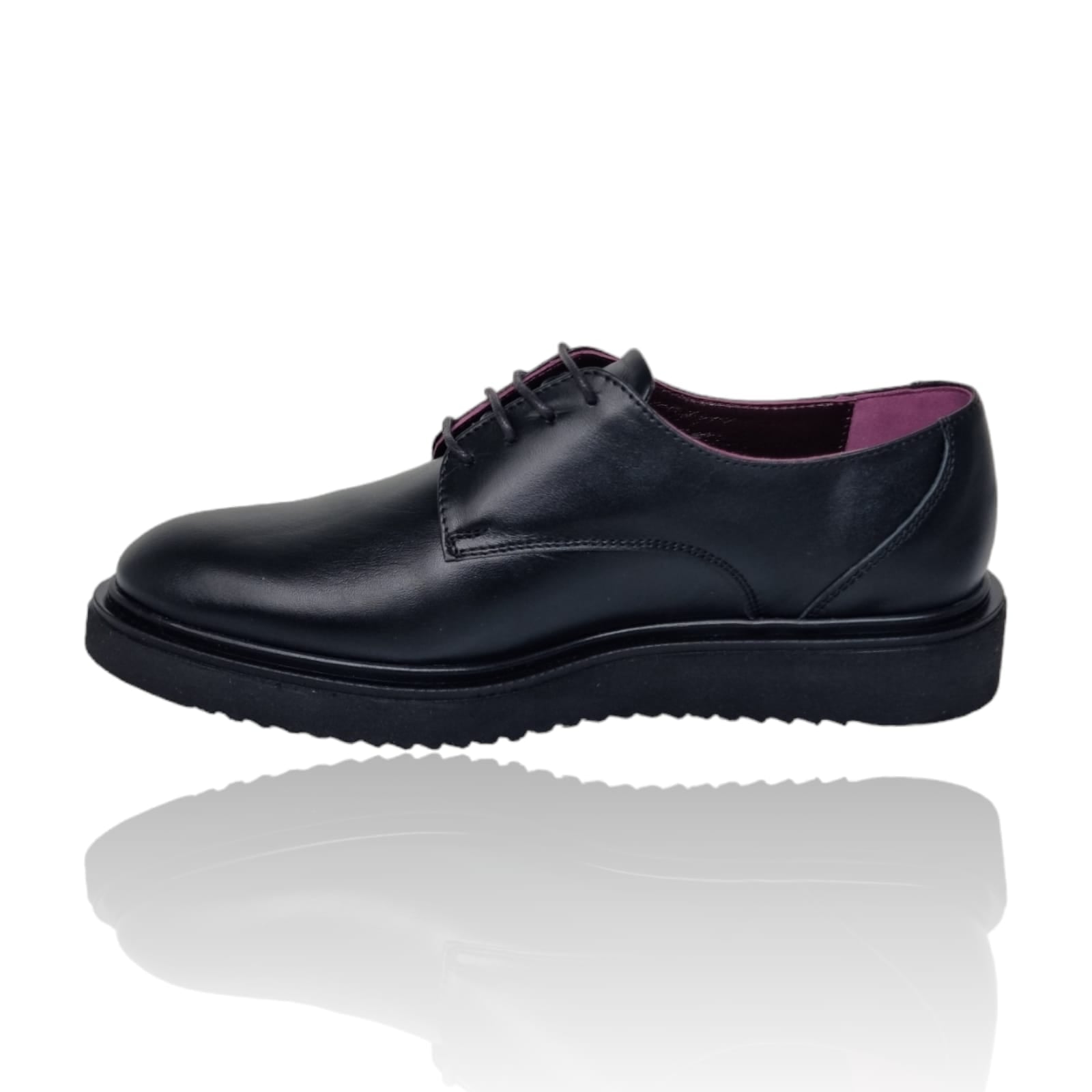 Pantofi Damă Casual Confort Din Piele Naturală Neagră 25232