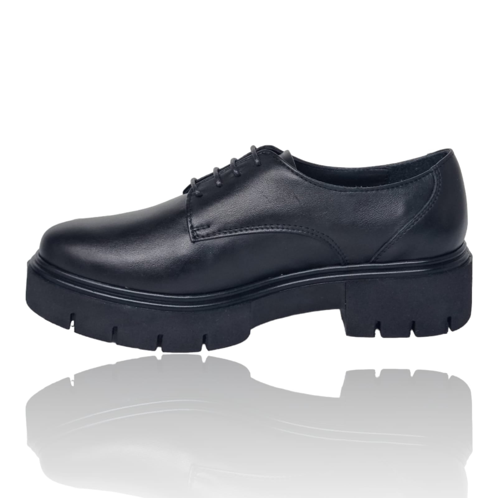Pantofi Damă Casual Confort Din Piele Naturală Neagră 25246