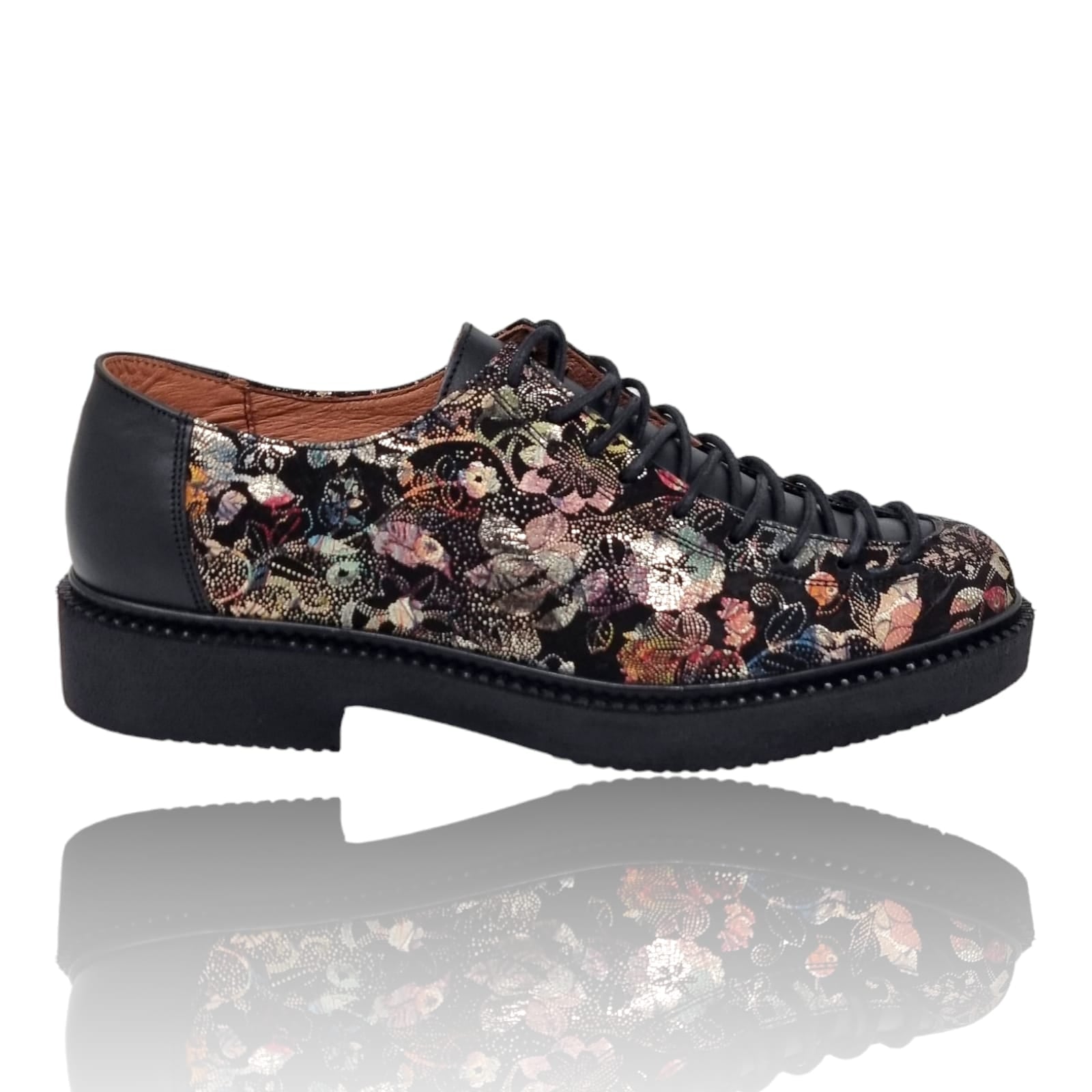 Pantofi Damă Casual Confort Din Piele Naturală Neagră 25231
