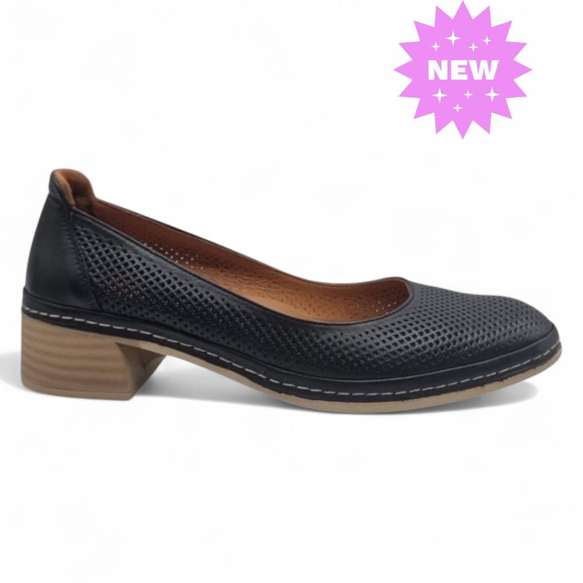 Pantofi Damă Casual Confort Din Piele Naturală Neagră 25362