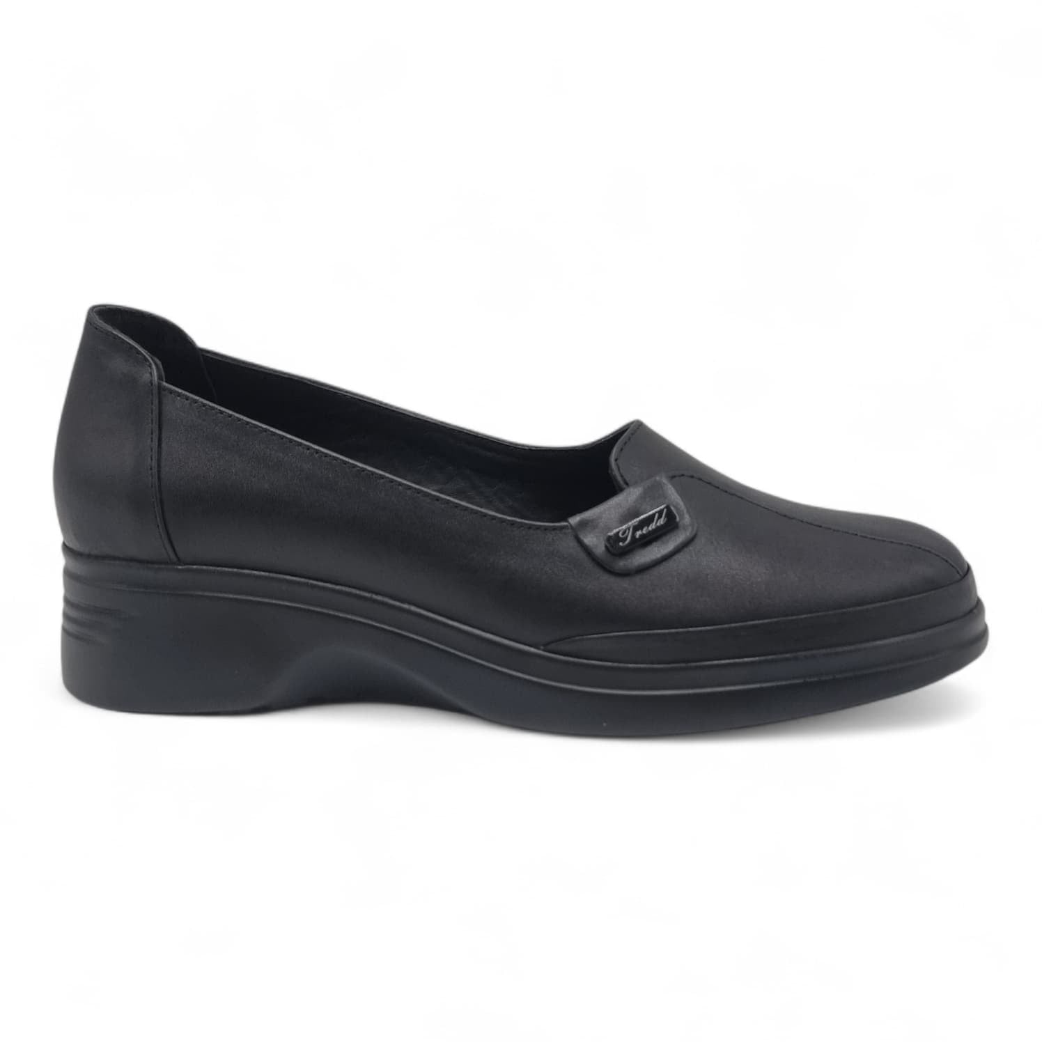 Pantofi Damă Casual Confort Din Piele Naturală Neagră 25439