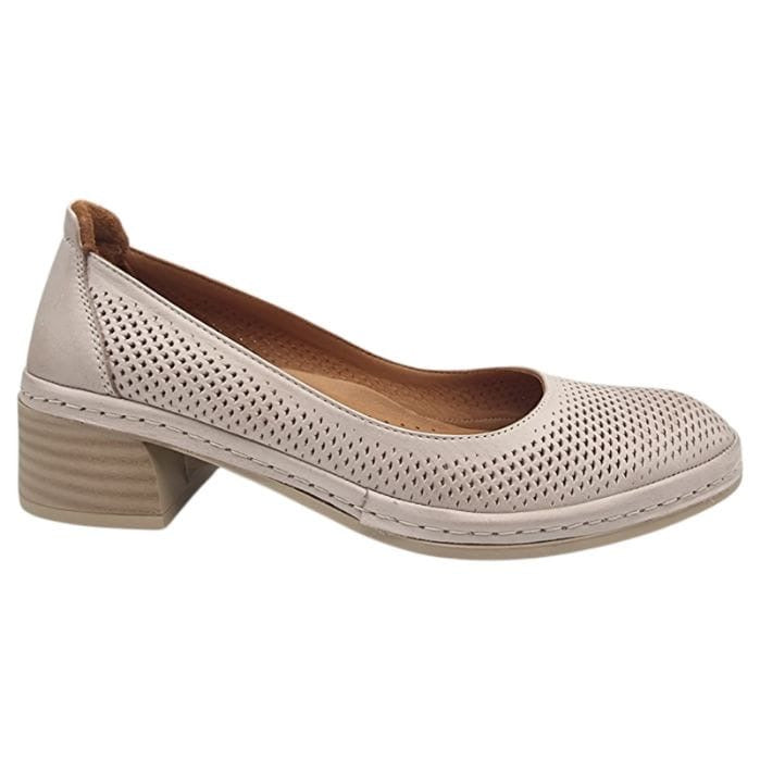 Pantofi Damă Casual Confort Din Piele Naturală Vizon 25364