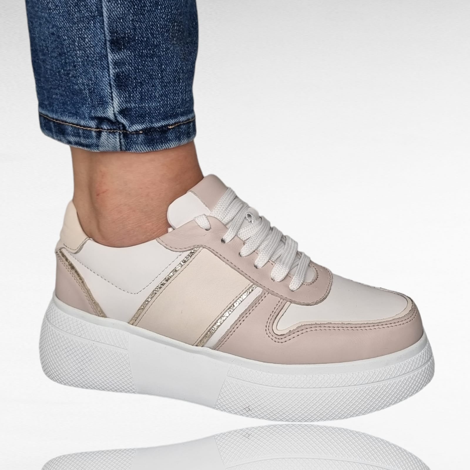 Pantofi Damă Casual Confort Din Piele 25223