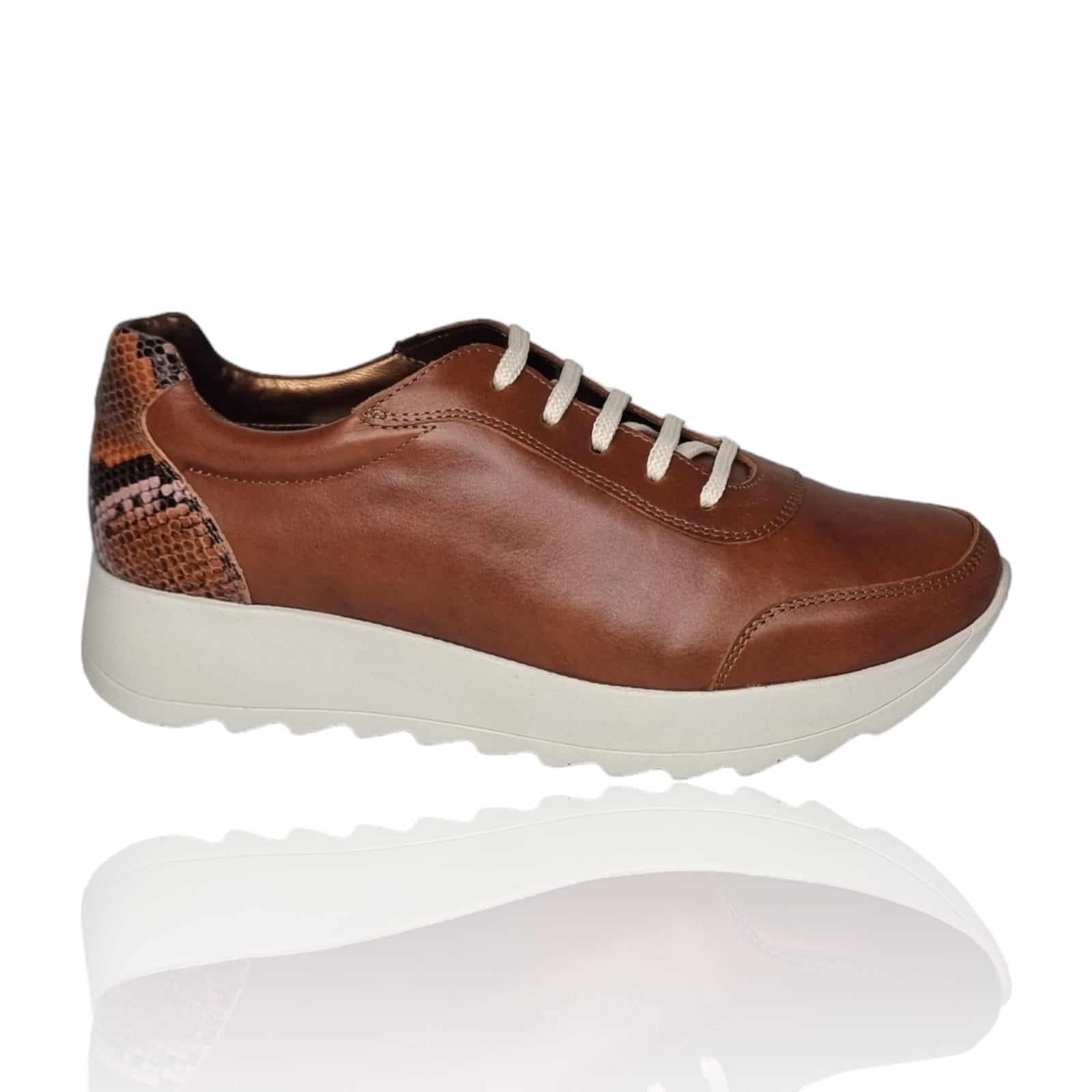 Pantofi Damă Casual Confort Din Piele Maro 25228