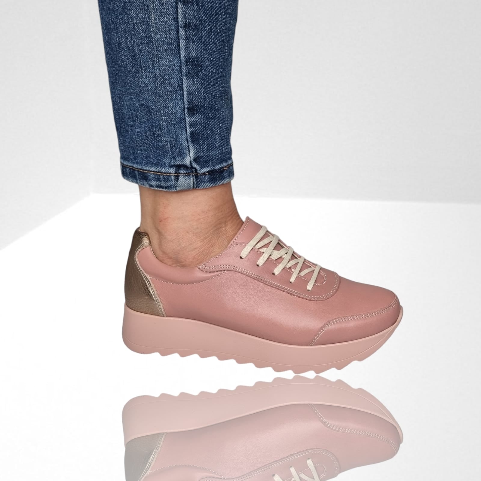 Pantofi Damă Casual Confort Din Piele 25230