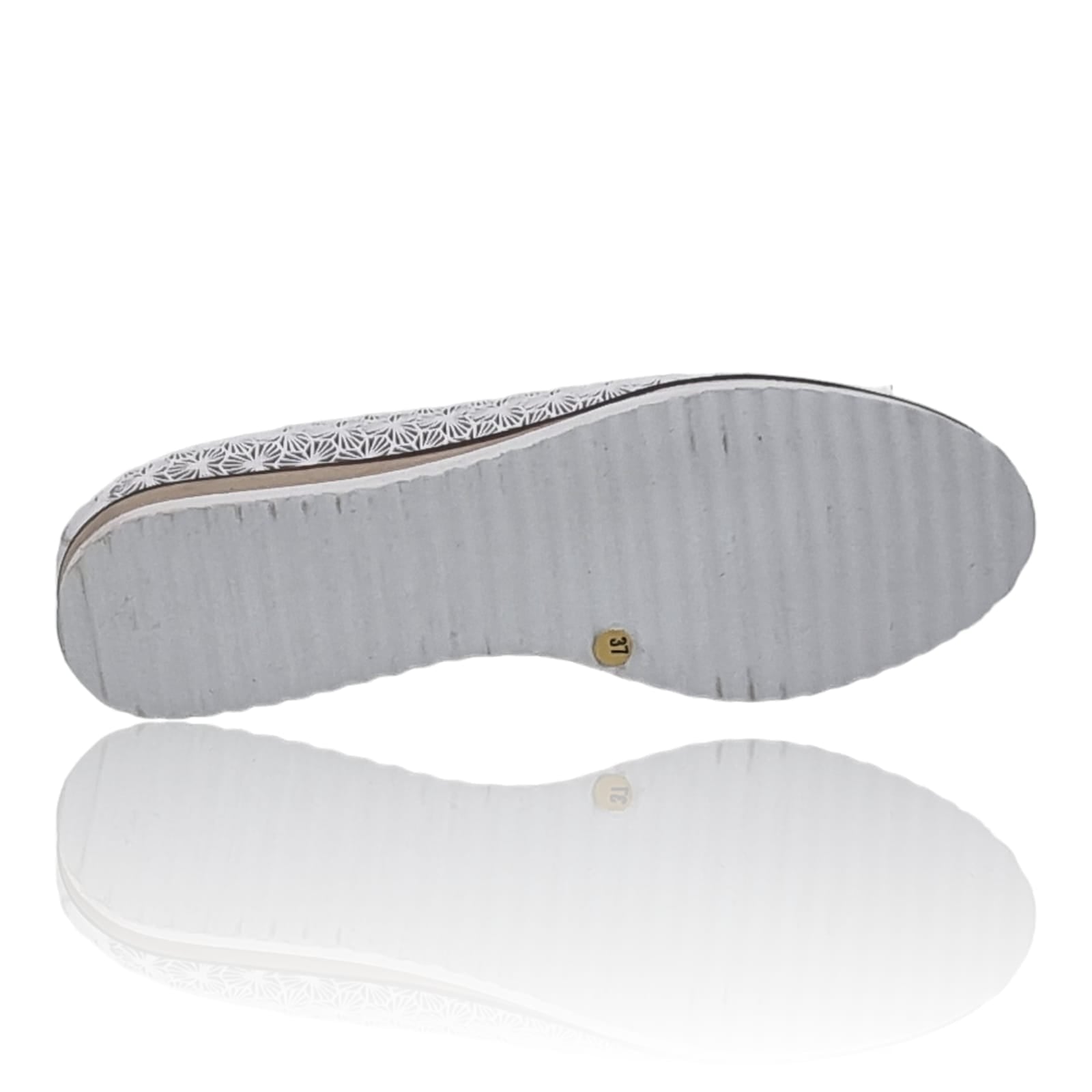 Balerine Damă Din Piele Naturală Alb 15135