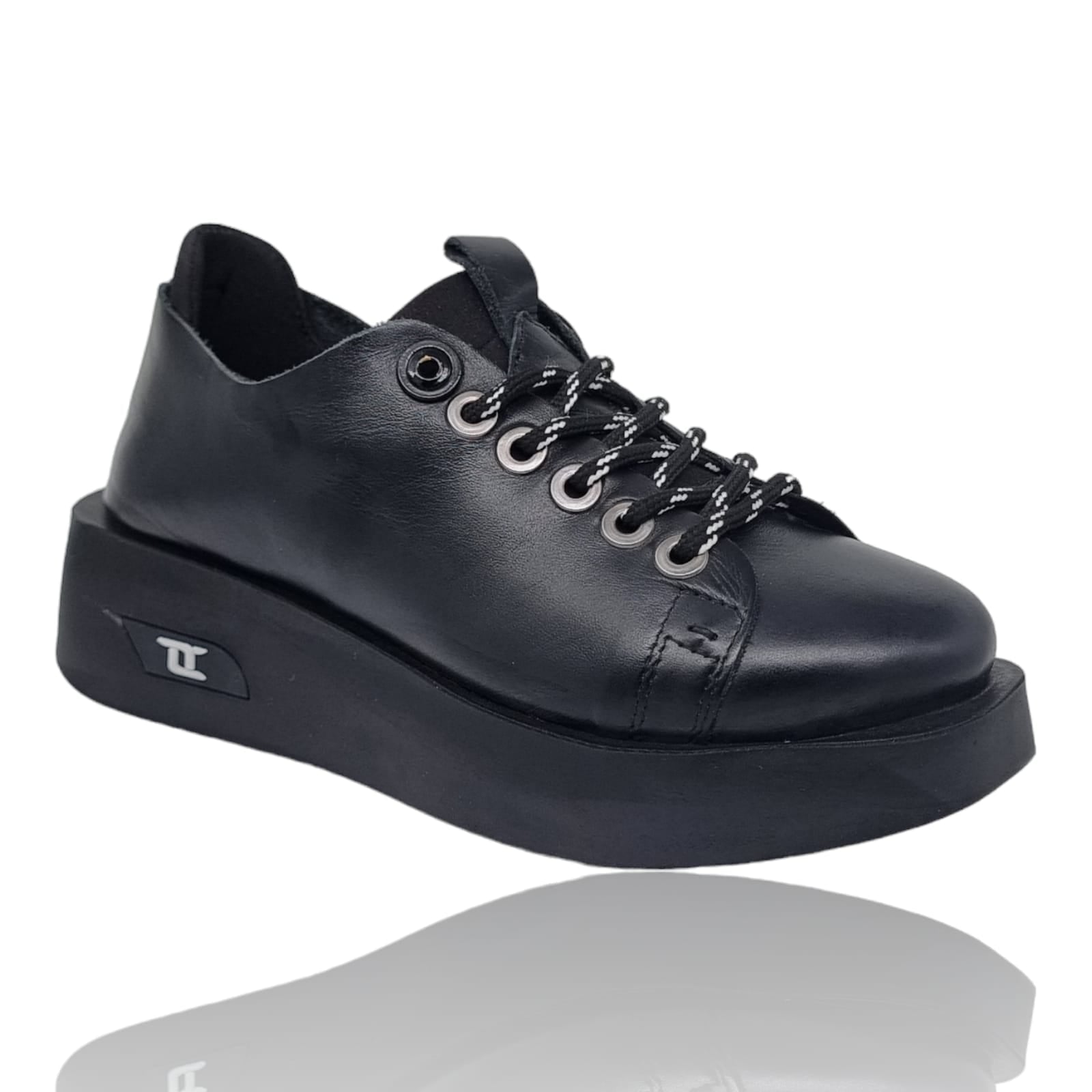 Pantofi Damă Casual Confort Din Piele Negru 25196