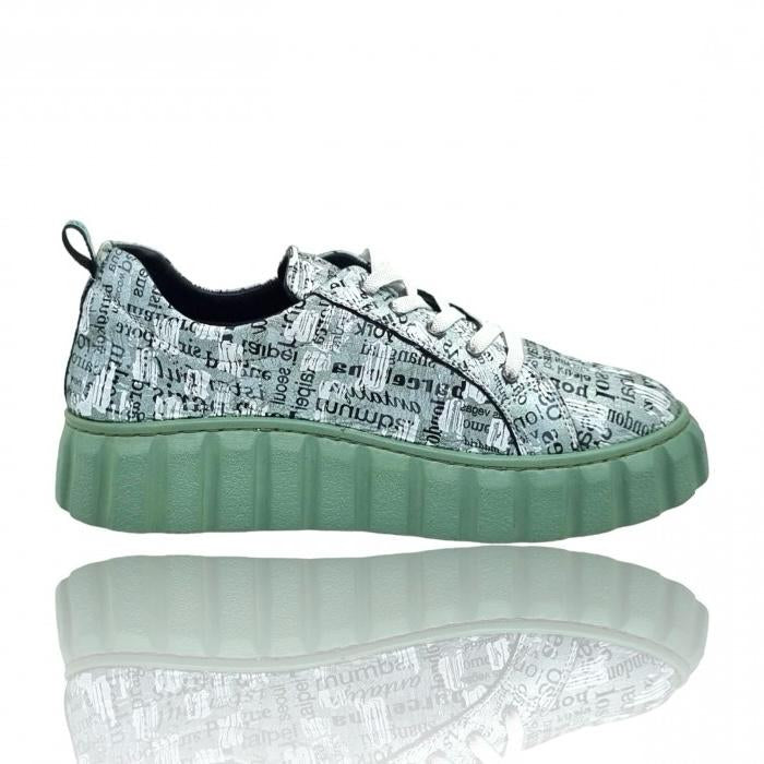 Pantofi Damă Casual Confort Din Piele Verde 25202