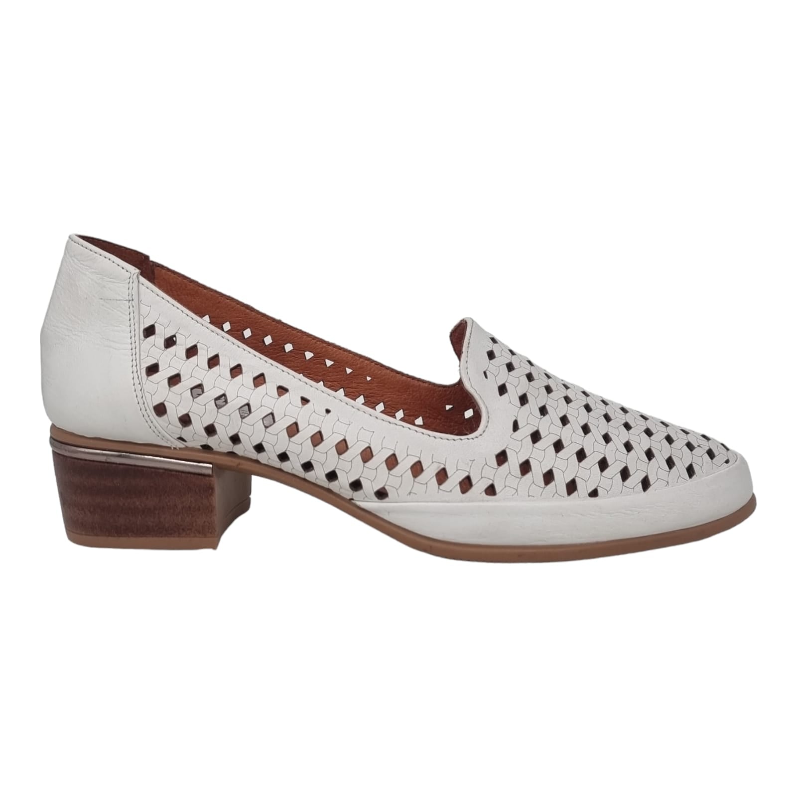 Pantofi Damă Casual Din Piele Naturală Crem 25412