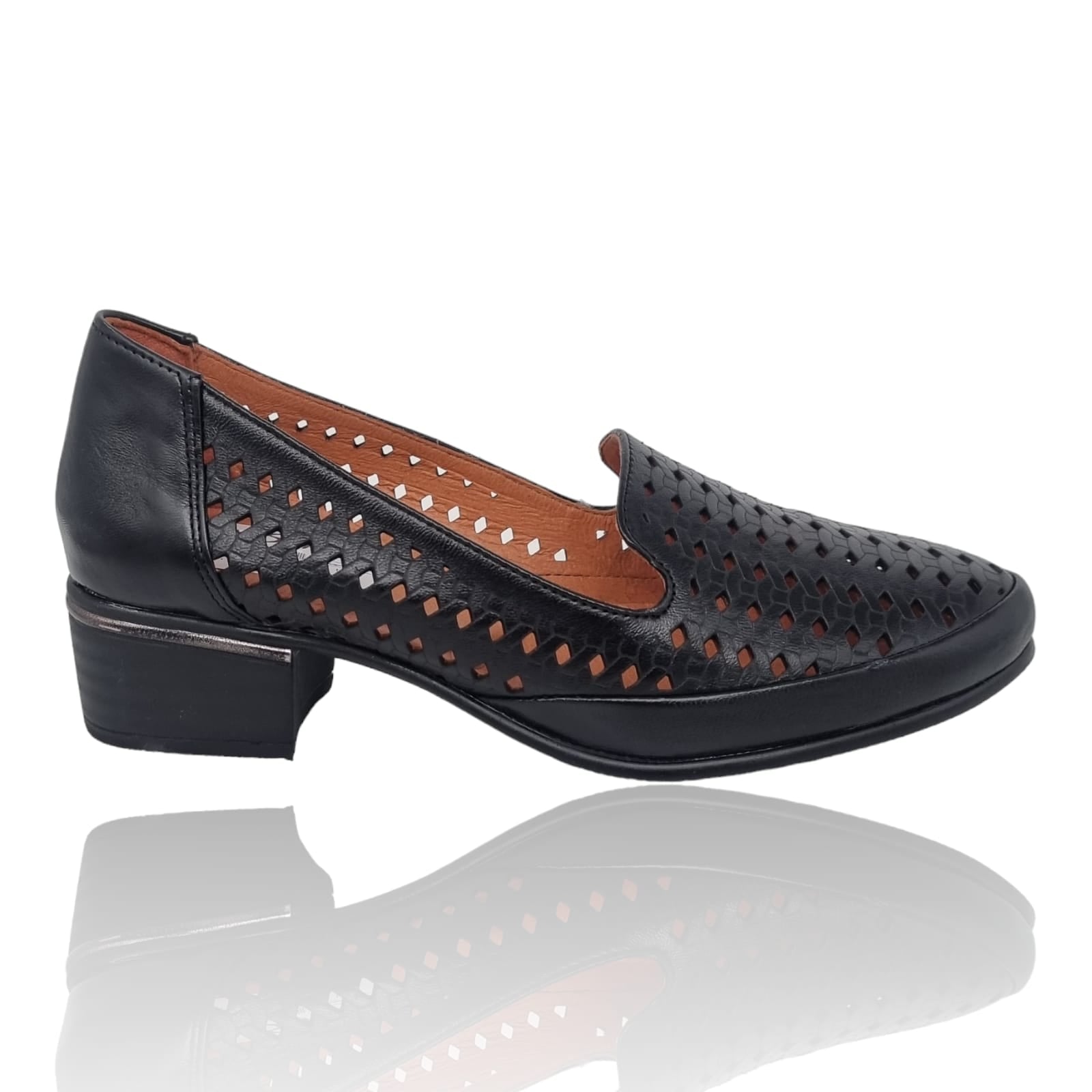 Pantofi Damă Casual Din Piele Naturală Negru 25413