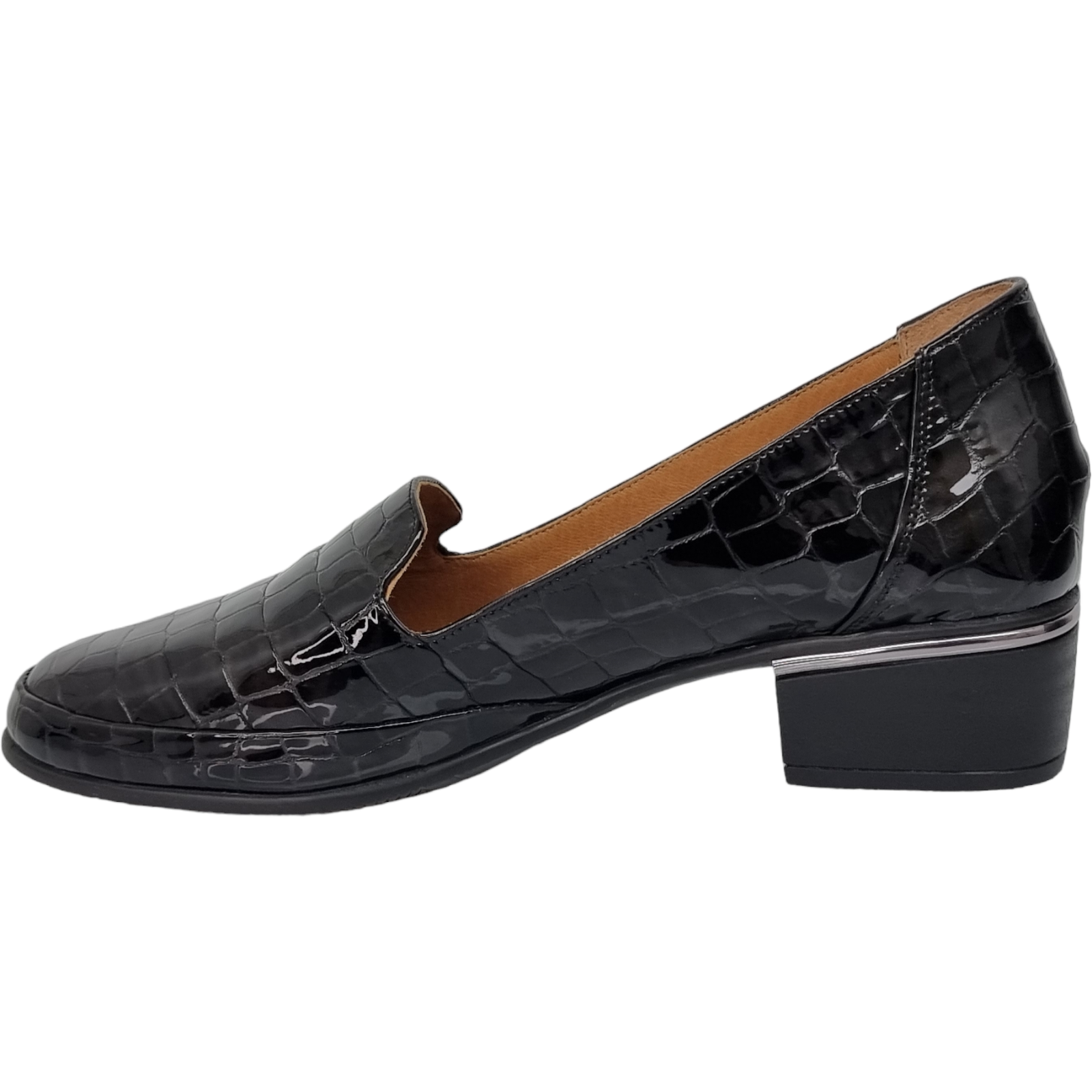 Pantofi Damă Casual Confort Din Piele Naturală Neagră 25108