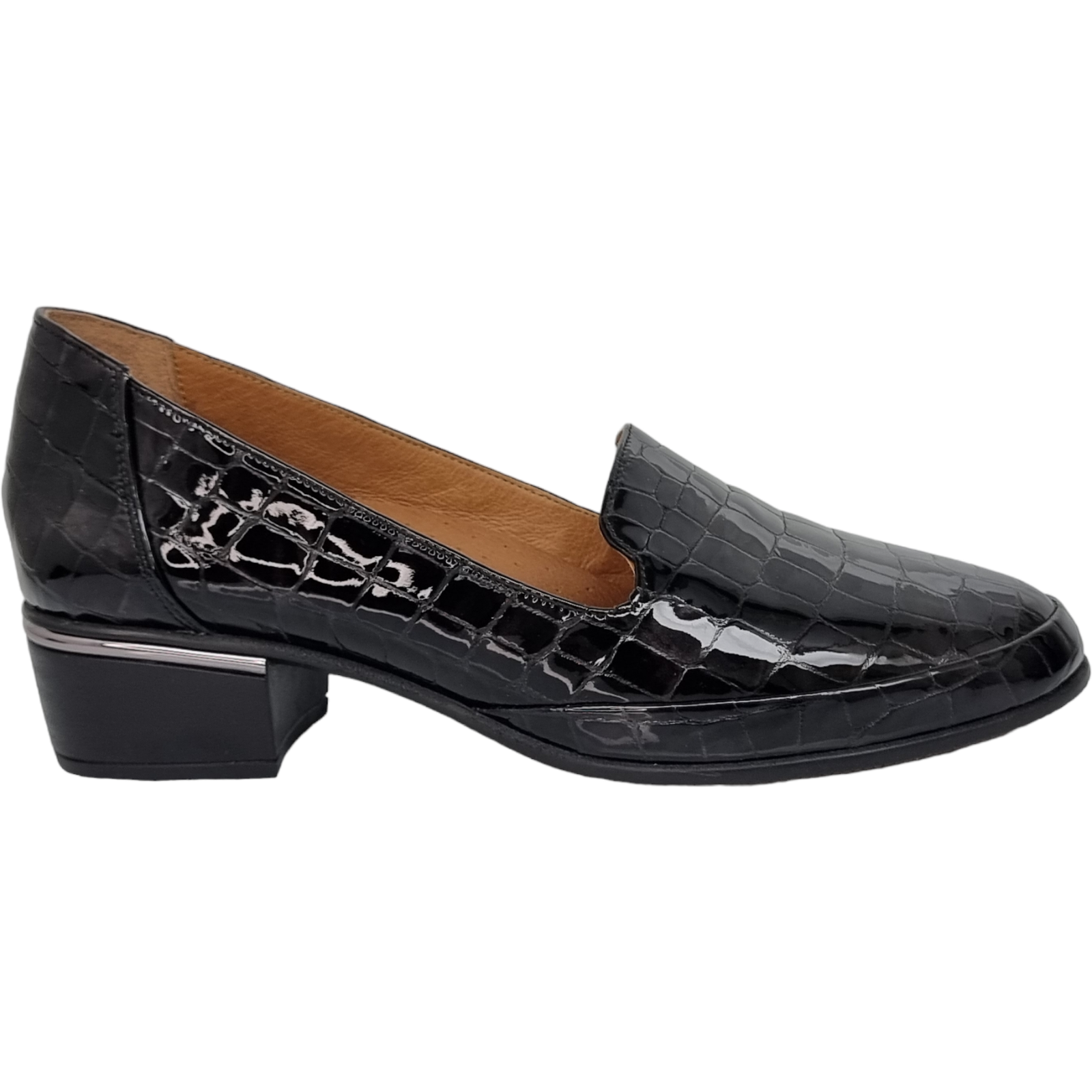 Pantofi Damă Casual Confort Din Piele Naturală Neagră 25108