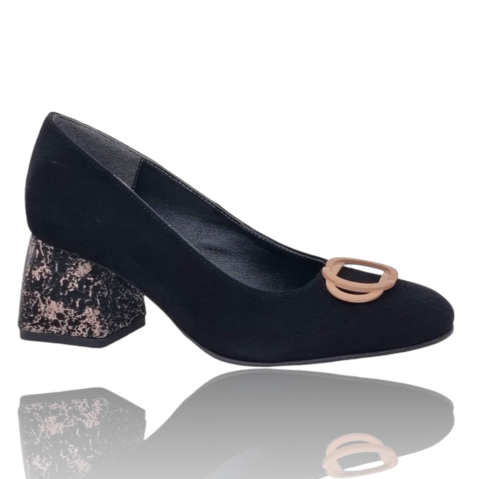 Pantofi Damă Eleganți Din Piele Naturală Negru Vel 20549