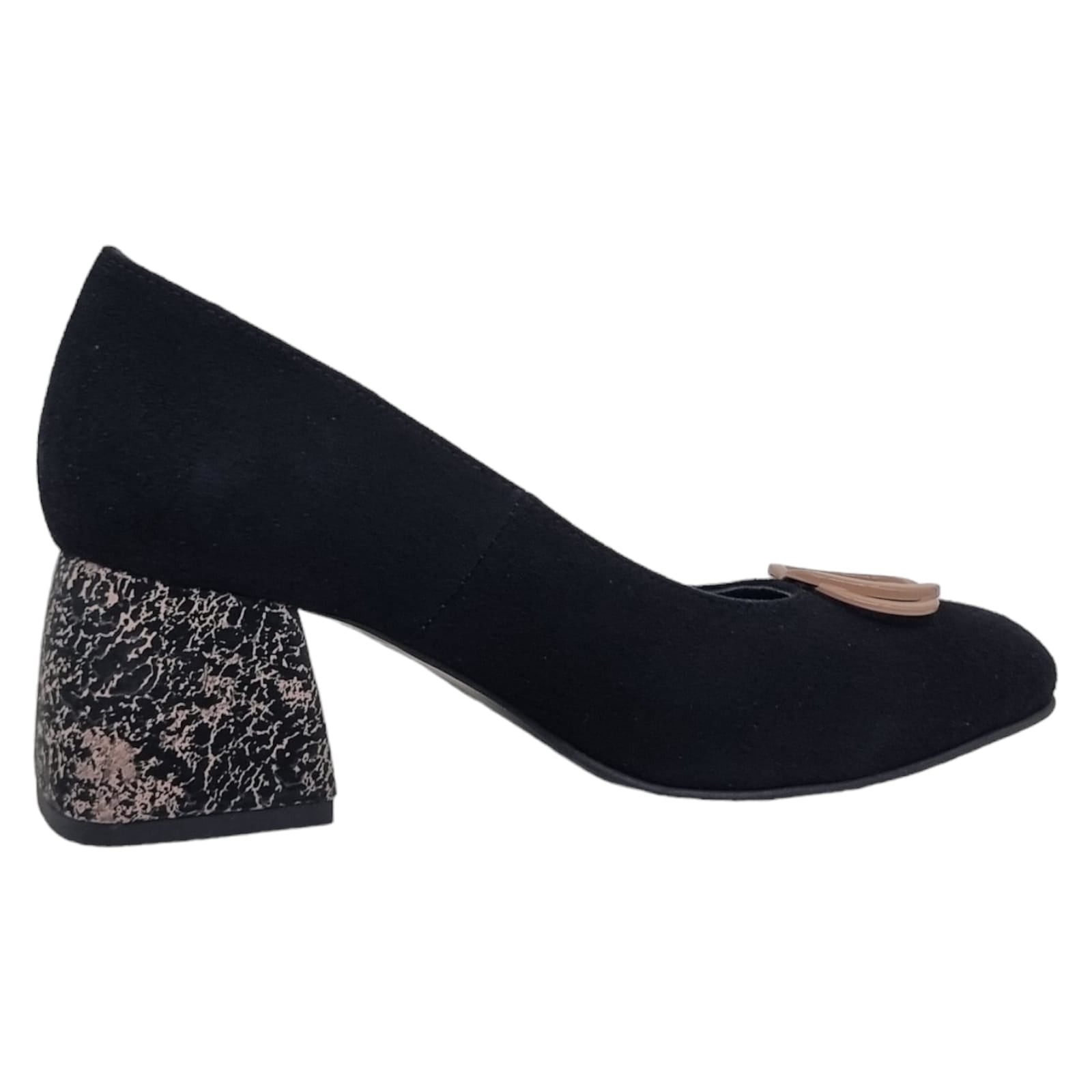 Pantofi Damă Eleganți Din Piele Naturală Negru Vel 20549