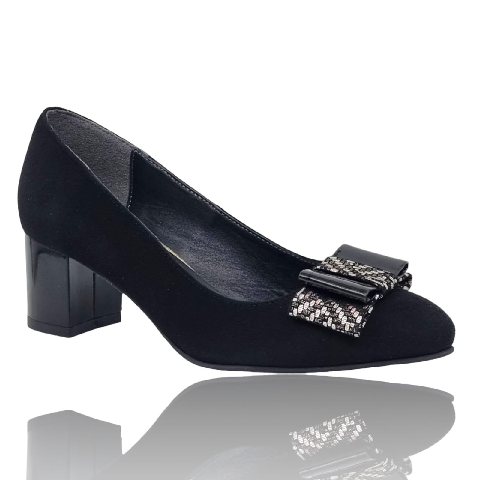 Pantofi Damă Eleganți Din Piele Naturală Negru Vel 20550