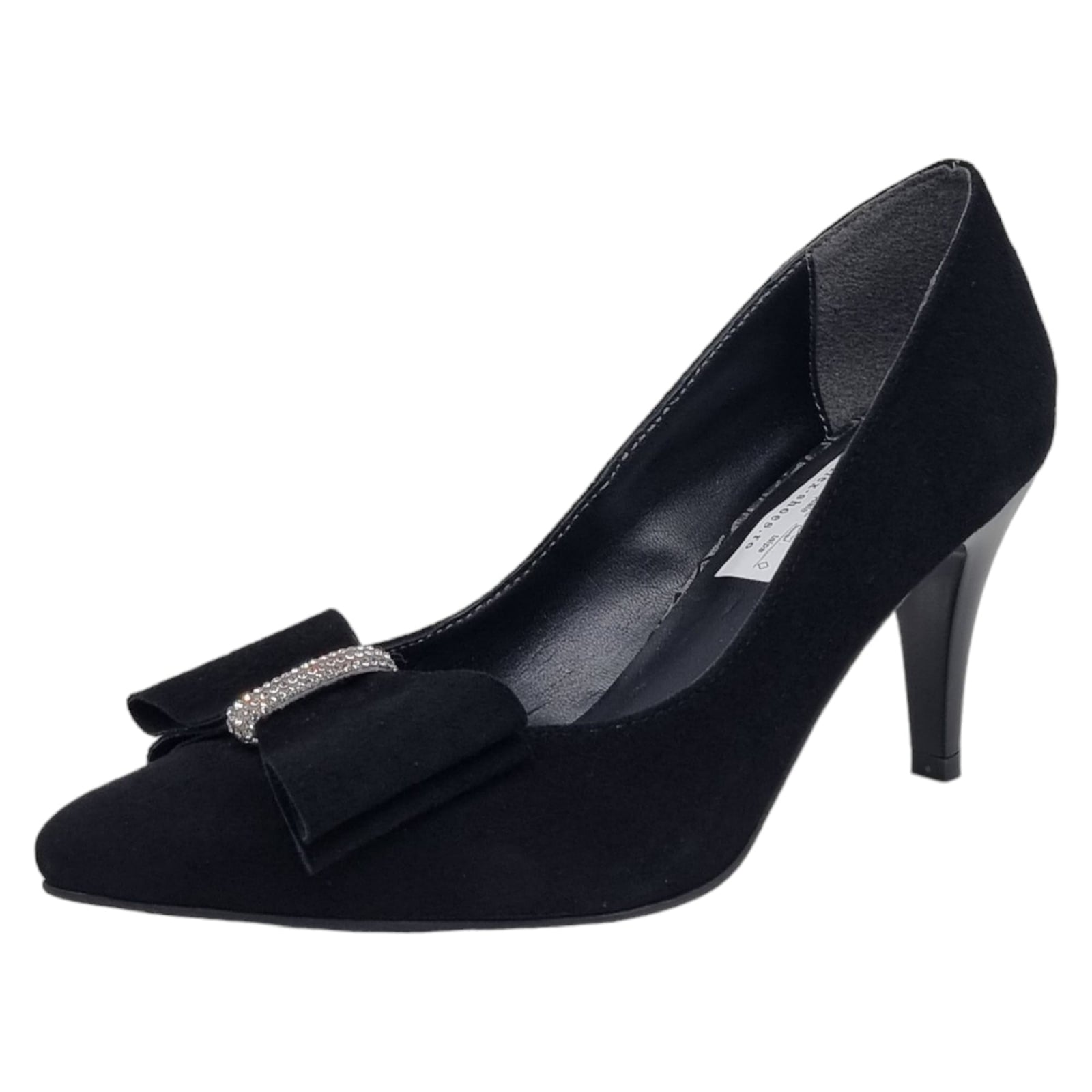 Pantofi Damă Eleganți Din Piele Naturală Negru Vel 20551
