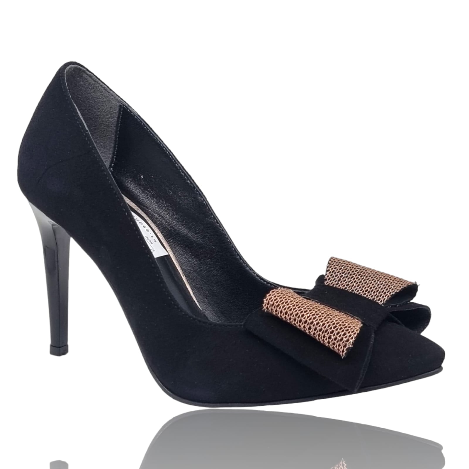 Pantofi Damă Eleganți Din Piele Naturală Negru Vel 20553