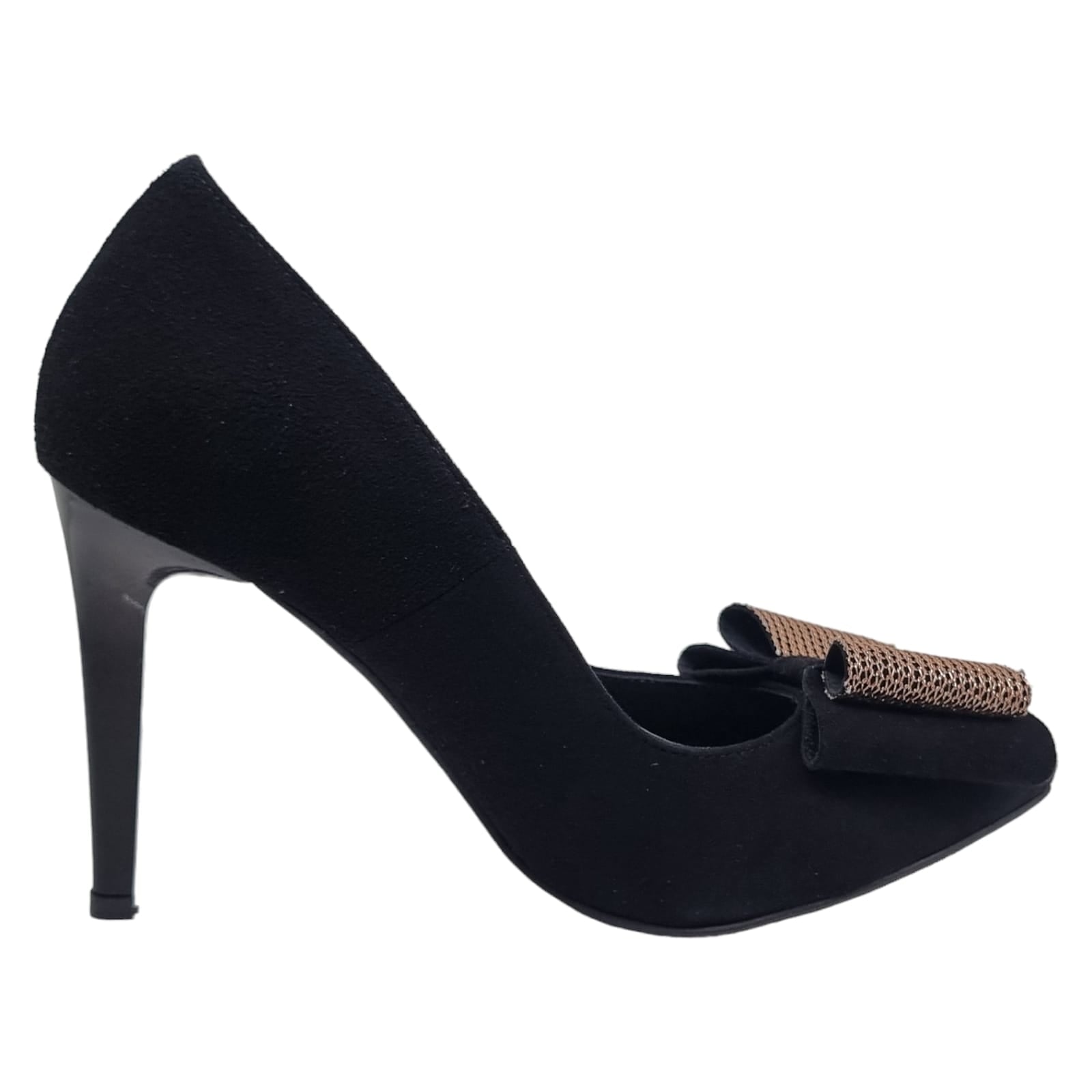 Pantofi Damă Eleganți Din Piele Naturală Negru Vel 20553