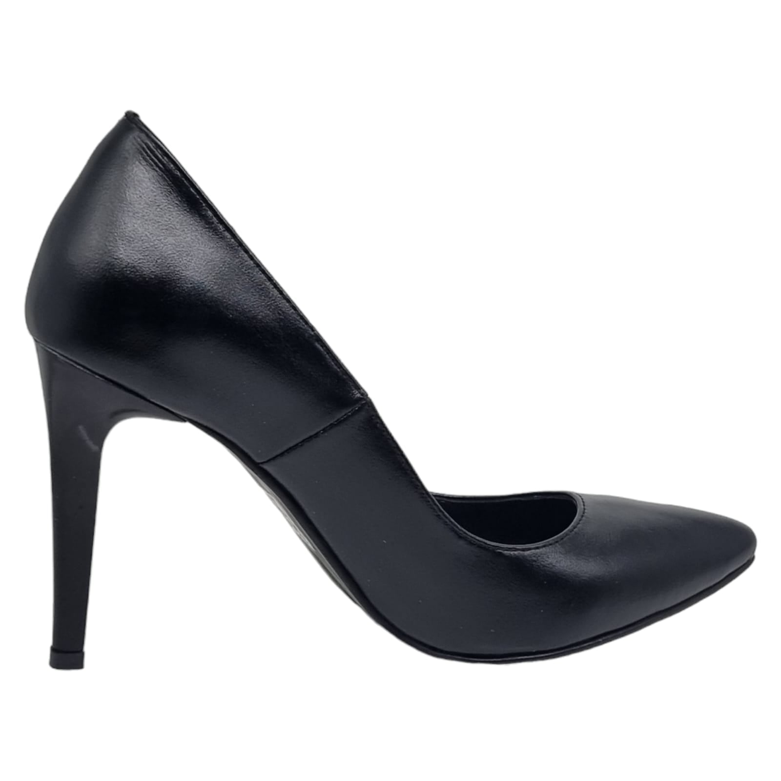 Pantofi Damă Eleganți Din Piele Naturală Negru 20554