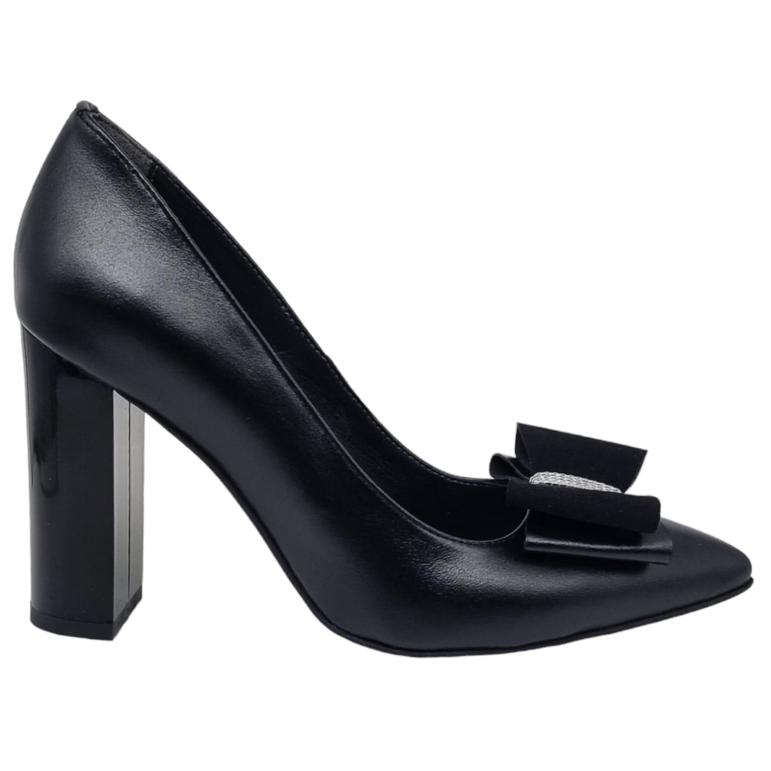 Pantofi Damă Eleganți Din Piele Naturală Negru 20557