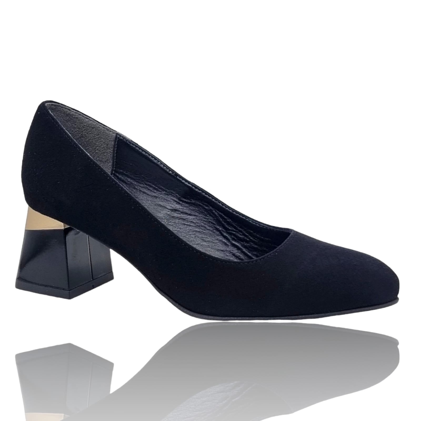Pantofi Damă Eleganți Din Piele Naturală Negru Vel 20559
