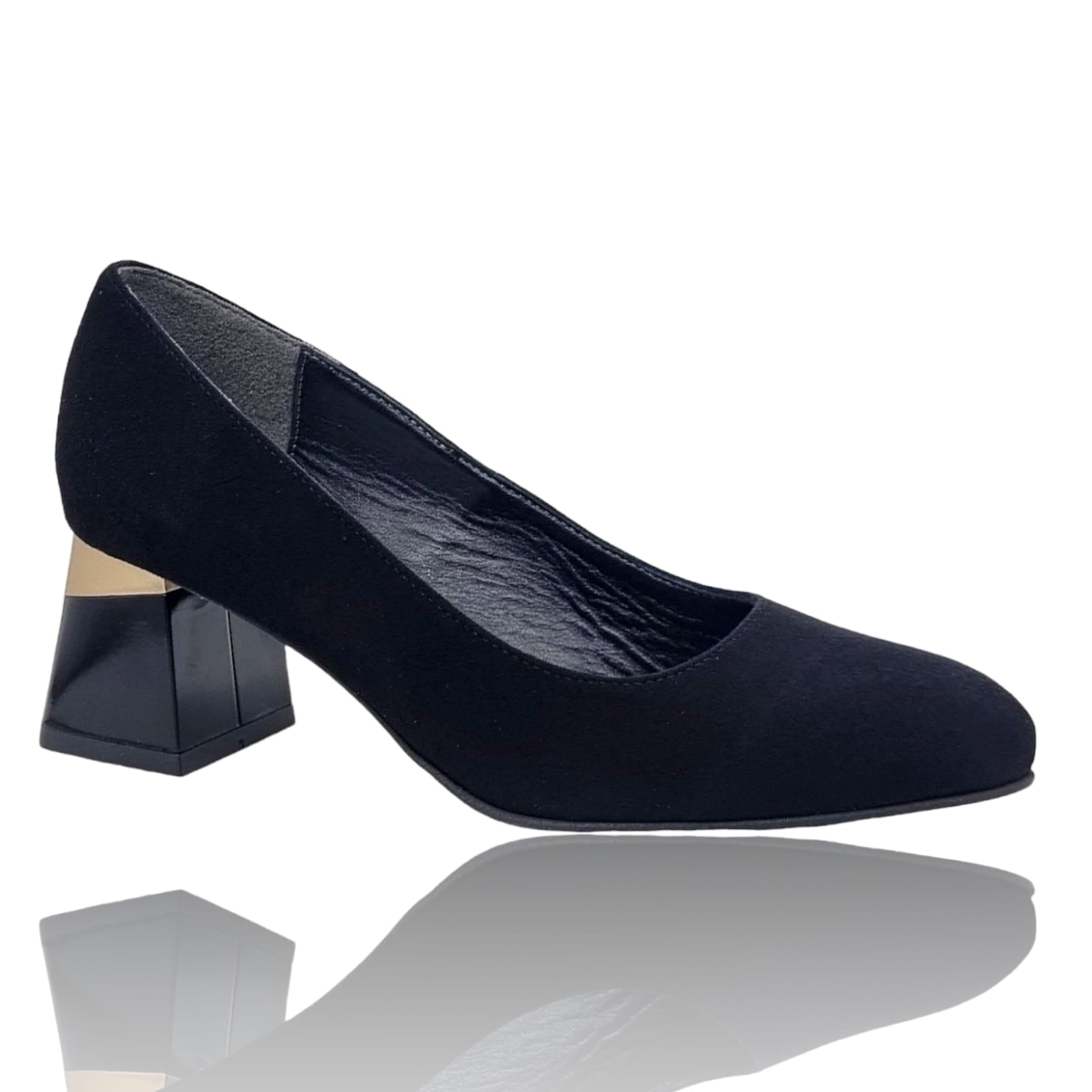 Pantofi Damă Eleganți Din Piele Naturală Negru Vel 20559