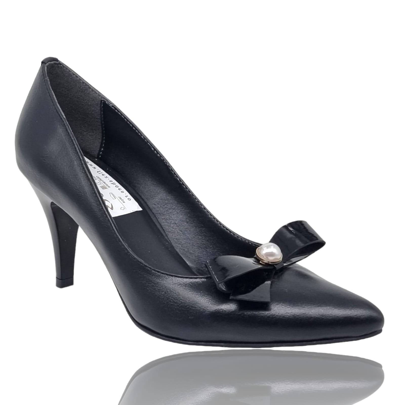 Pantofi Damă Eleganți Din Piele Naturală Negru 20561