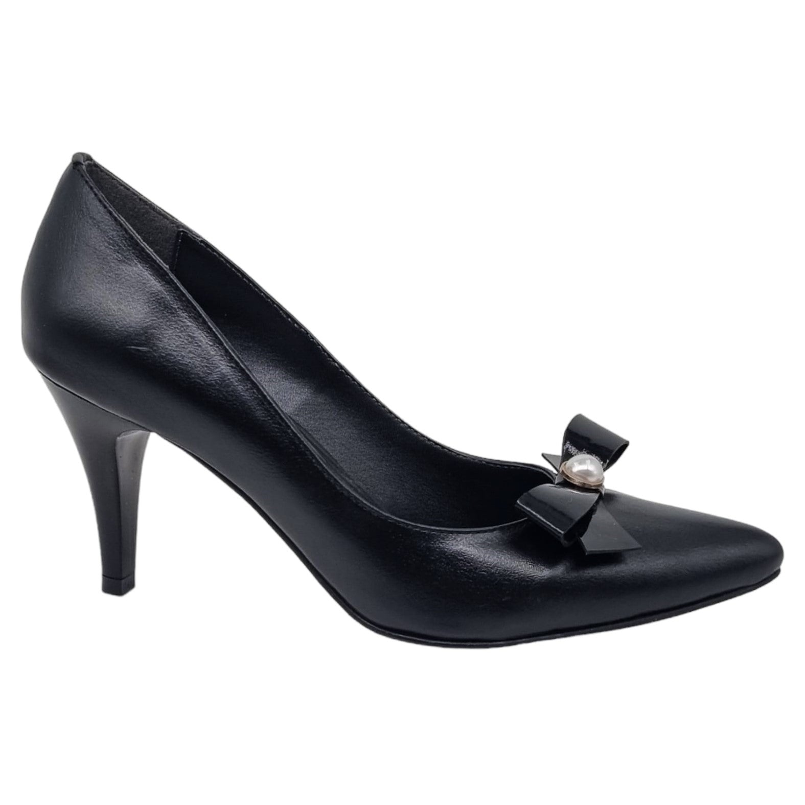 Pantofi Damă Eleganți Din Piele Naturală Negru 20561