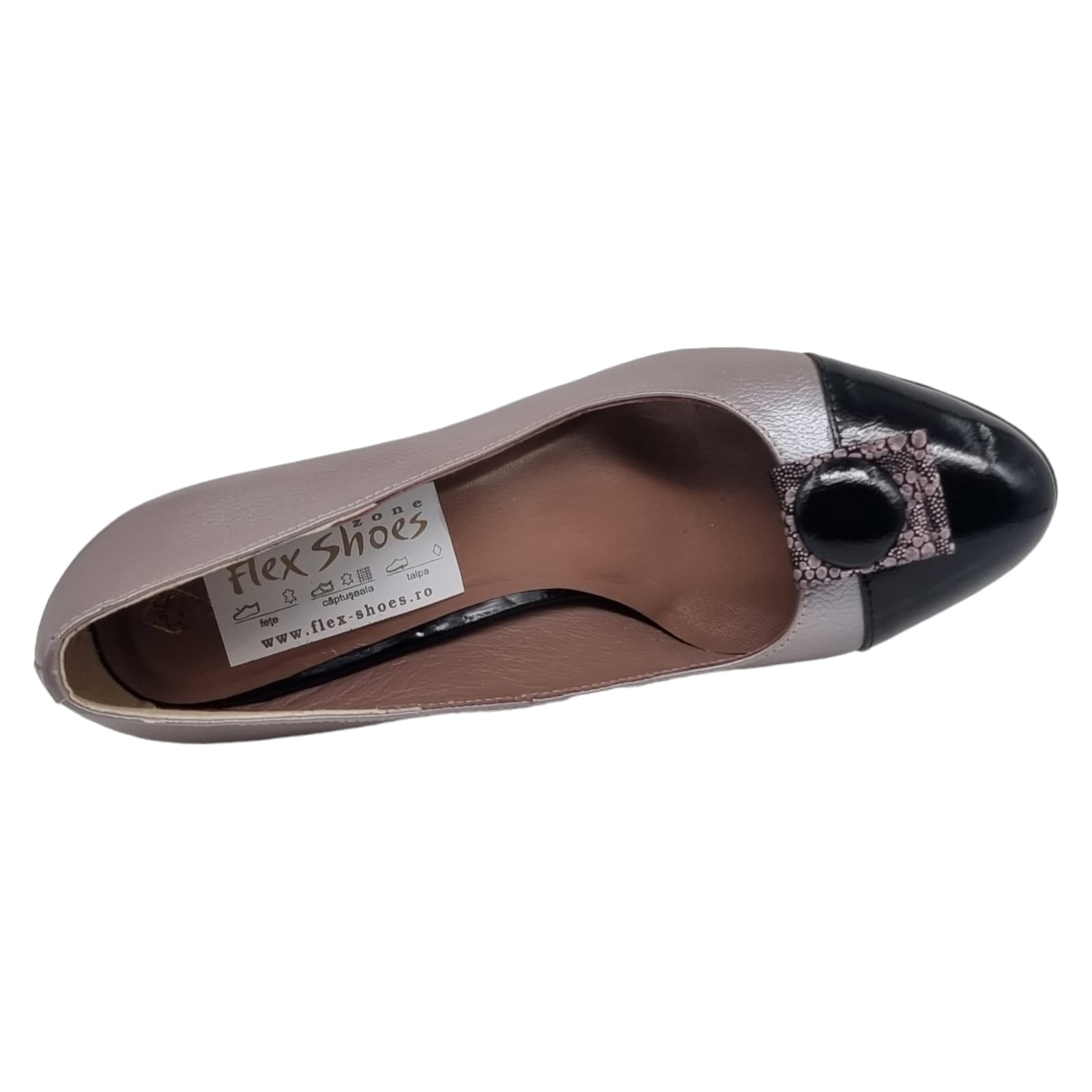 Pantofi Damă Eleganți Din Piele Naturală Roze Sid 20562