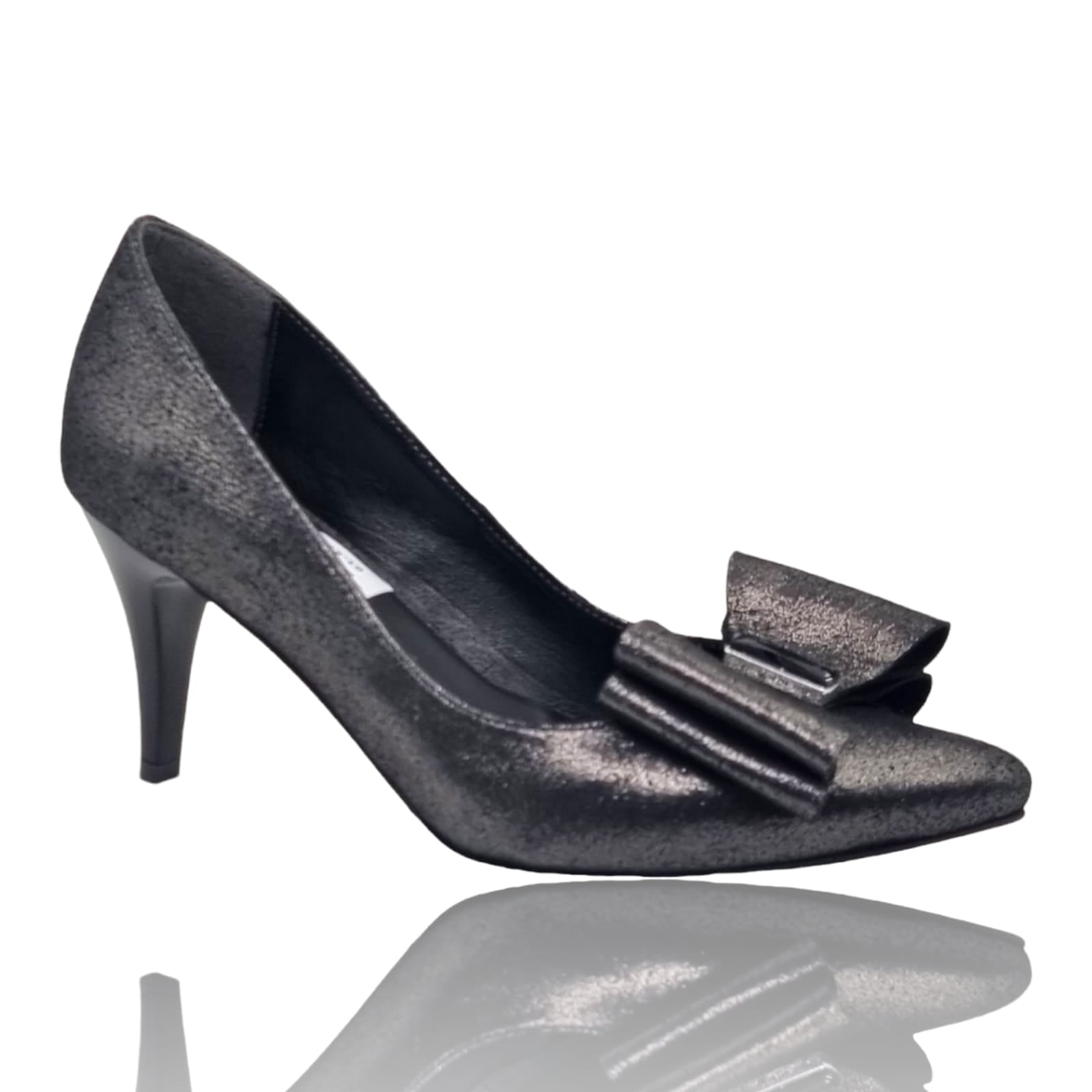 Pantofi Damă Eleganți Din Piele Naturală Negru Arg 20566