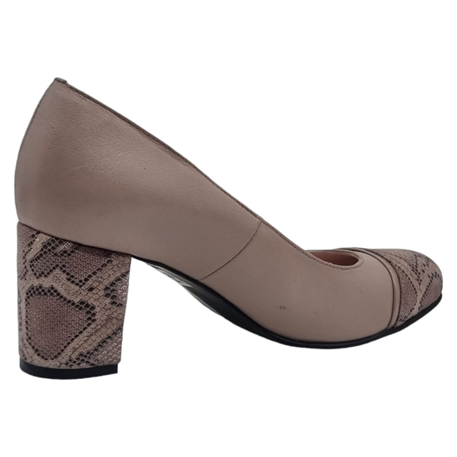 Pantofi Damă Eleganți Din Piele Naturală Capucino 20573