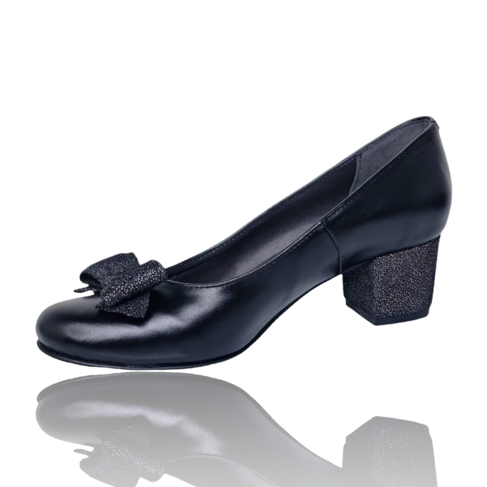 Pantofi Damă Eleganți Din Piele Naturală Neagră 20589