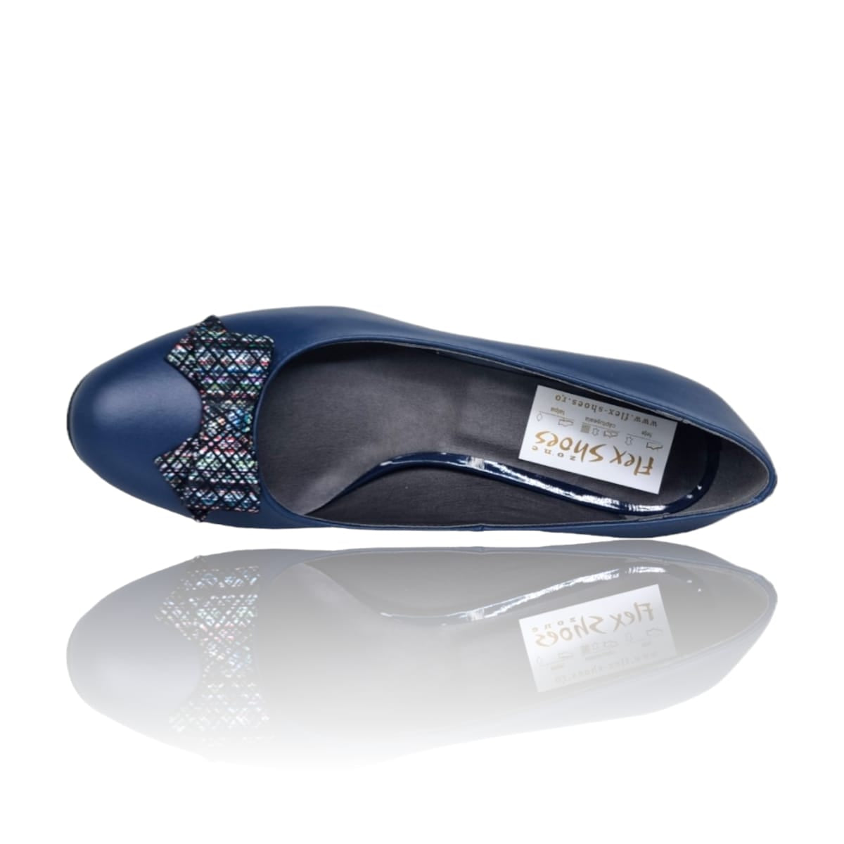 Pantofi Damă Eleganți Din Piele Naturală Blue 20591