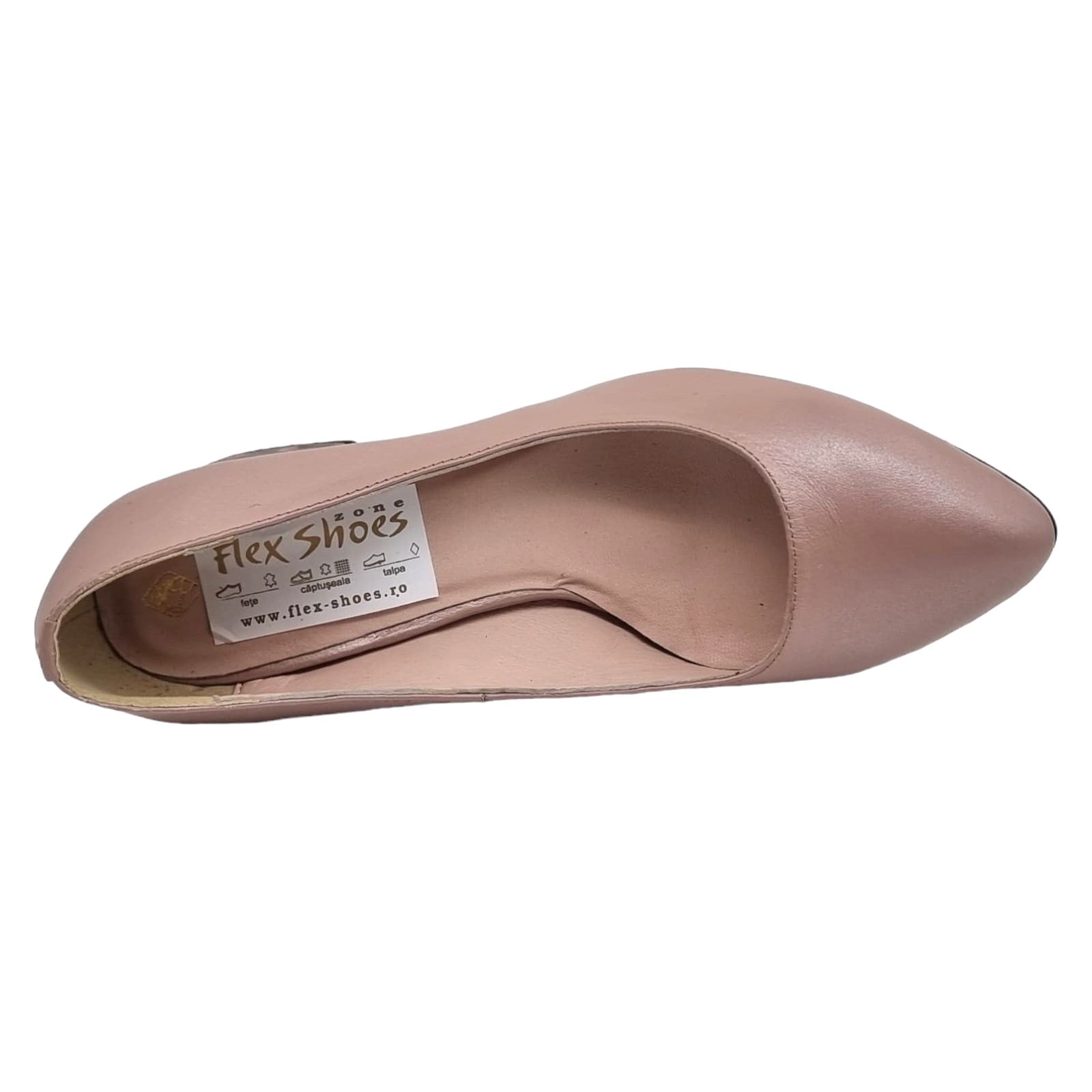 Pantofi Damă Eleganți Din Piele Naturală Capucino 20601