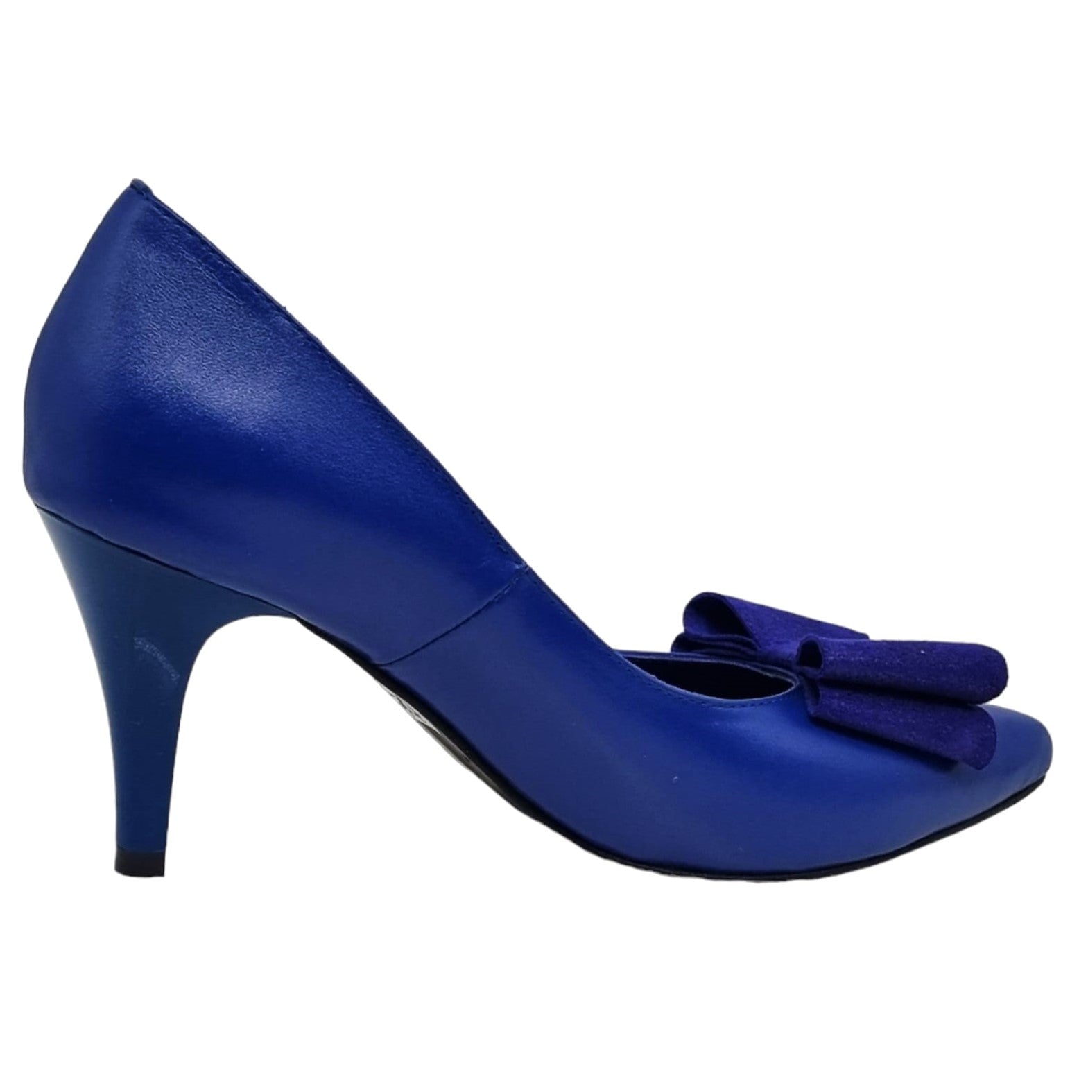 Pantofi Damă Eleganți Din Piele Naturală Albastră 20602