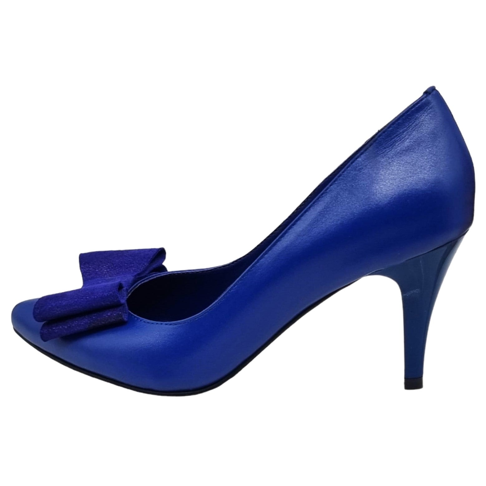 Pantofi Damă Eleganți Din Piele Naturală Albastră 20602